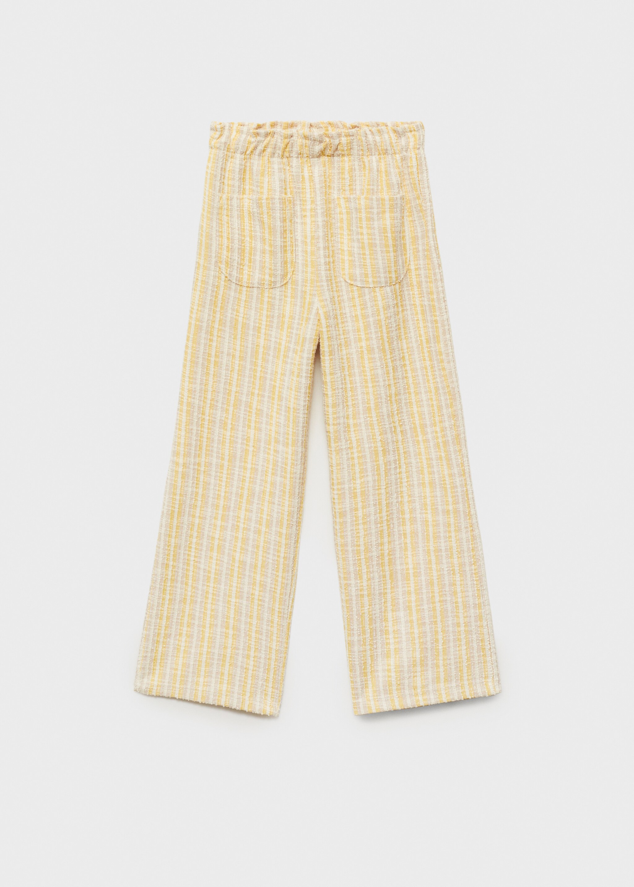 Striped textured trousers - Article without model