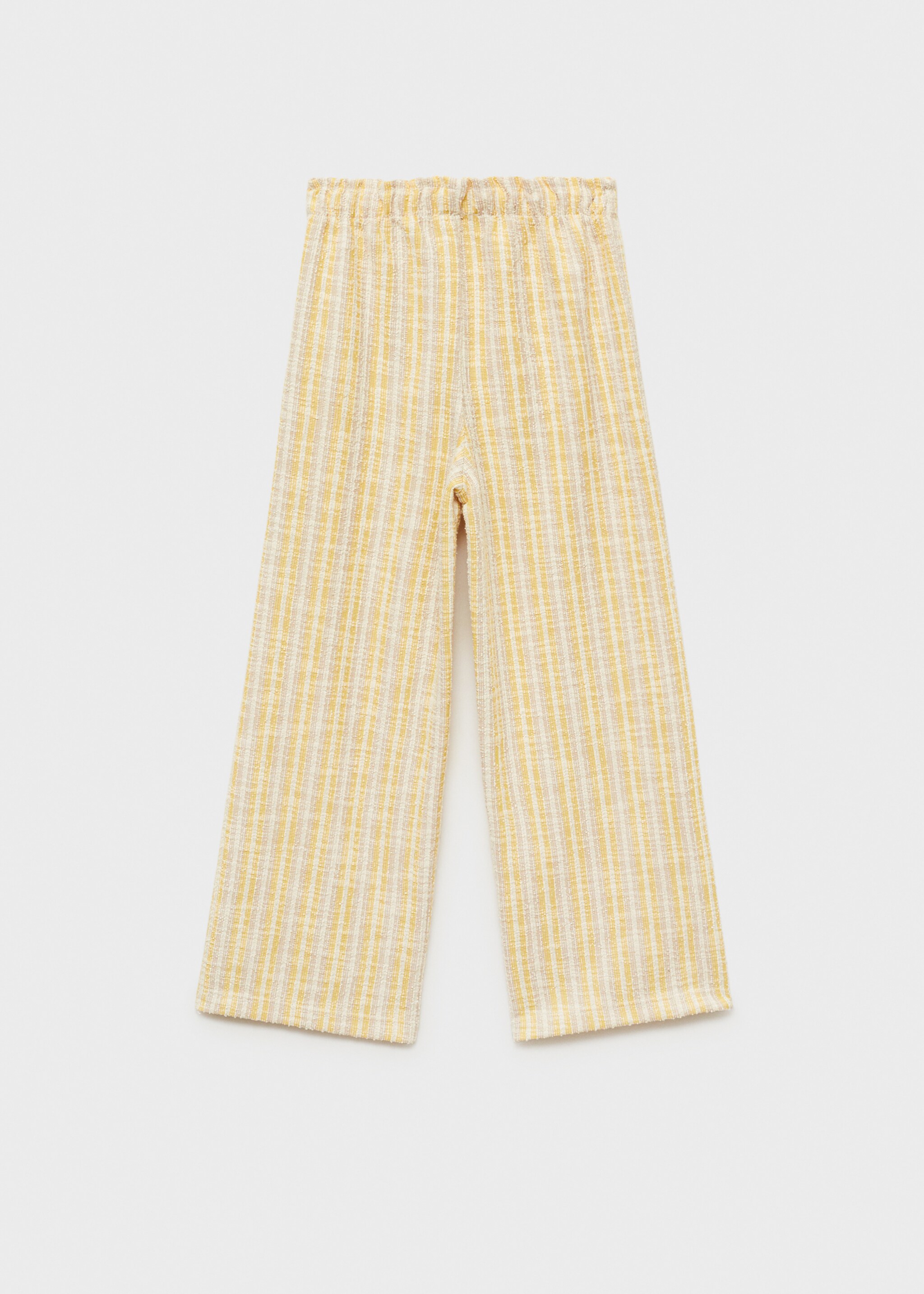 Striped textured trousers - Reverse of the article