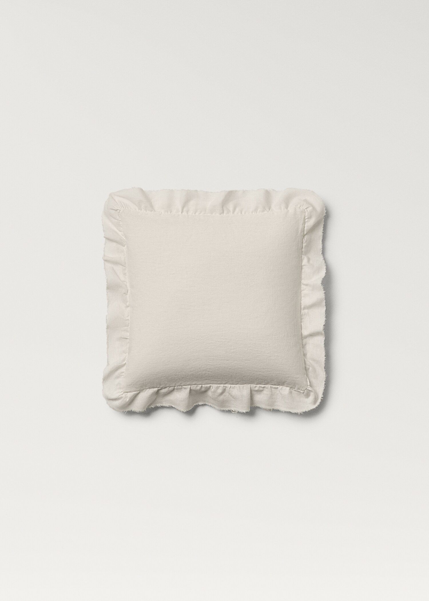 Cojín infantil lino algodón volantes 30x30 cm - Artículo sin modelo