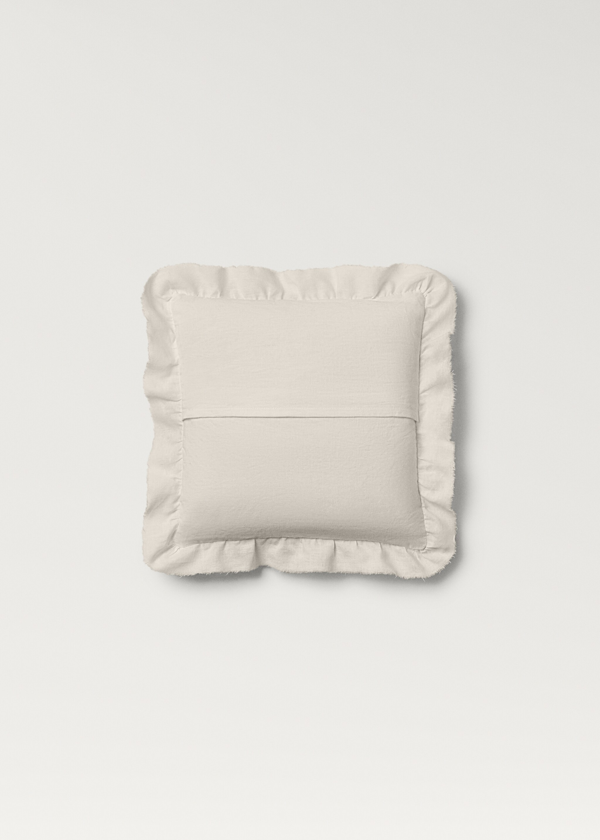 Coussin enfant lin et coton à volants 30x30 cm - Détail de l'article 1
