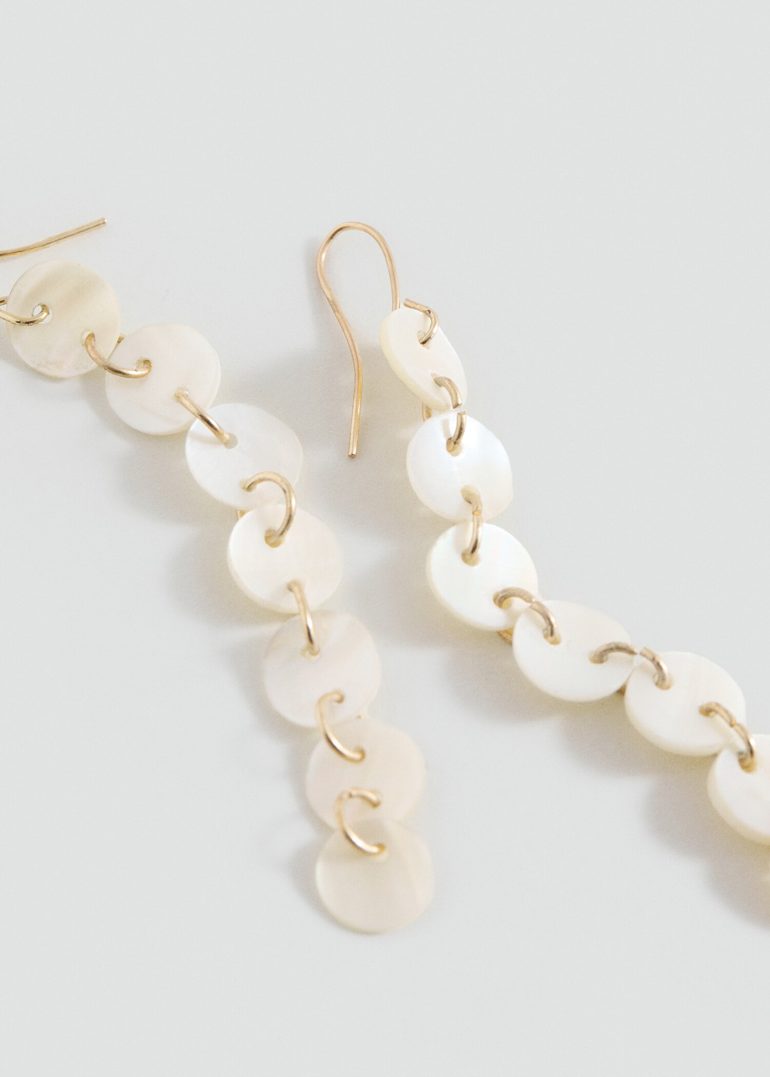Nacre earrings - Medium plane