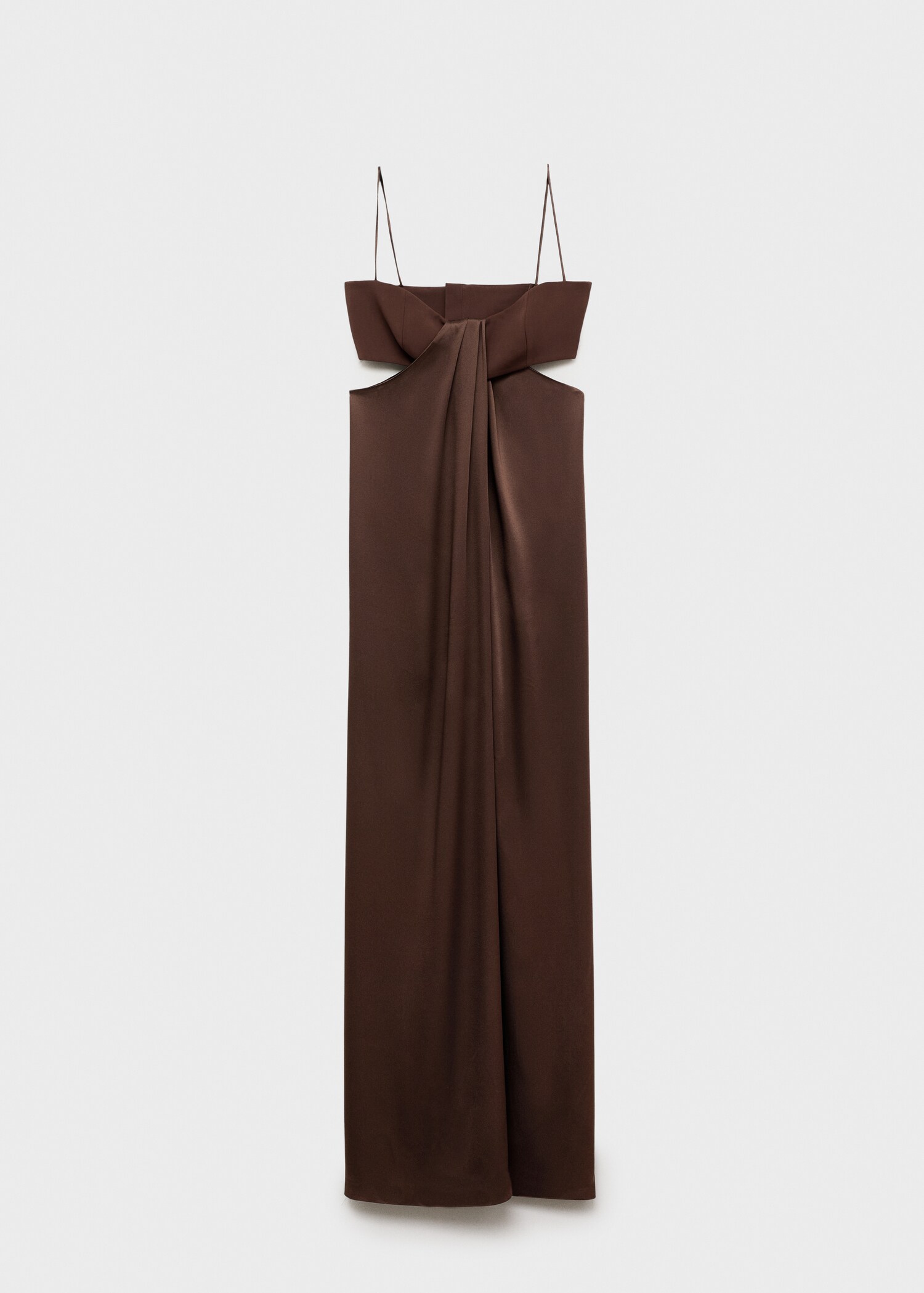 Satin dress with side slits - Article without model