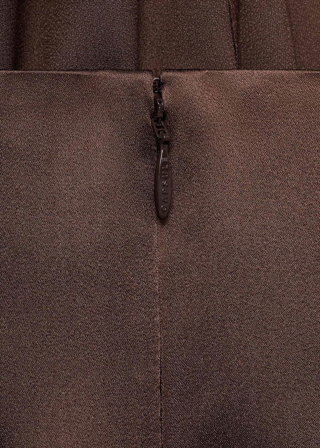 Satin dress with side slits