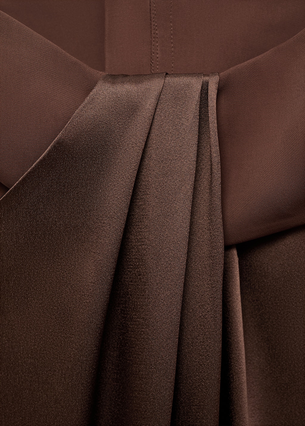 Satin dress with side slits