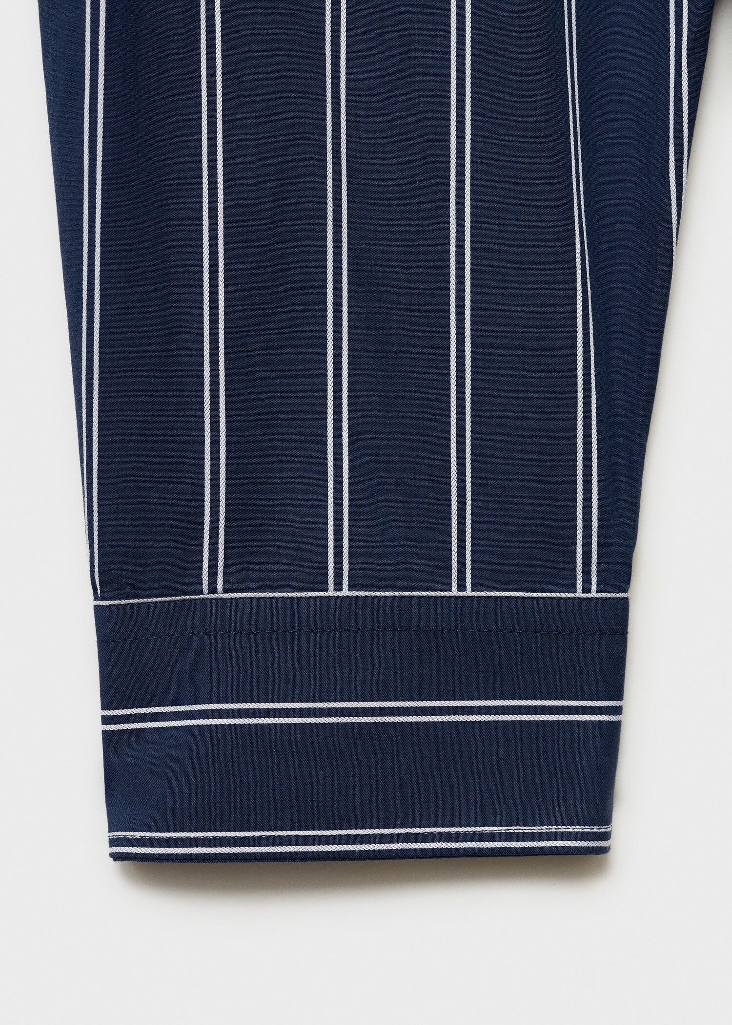 Regular-fit striped 100% cotton shirt - Details of the article 8