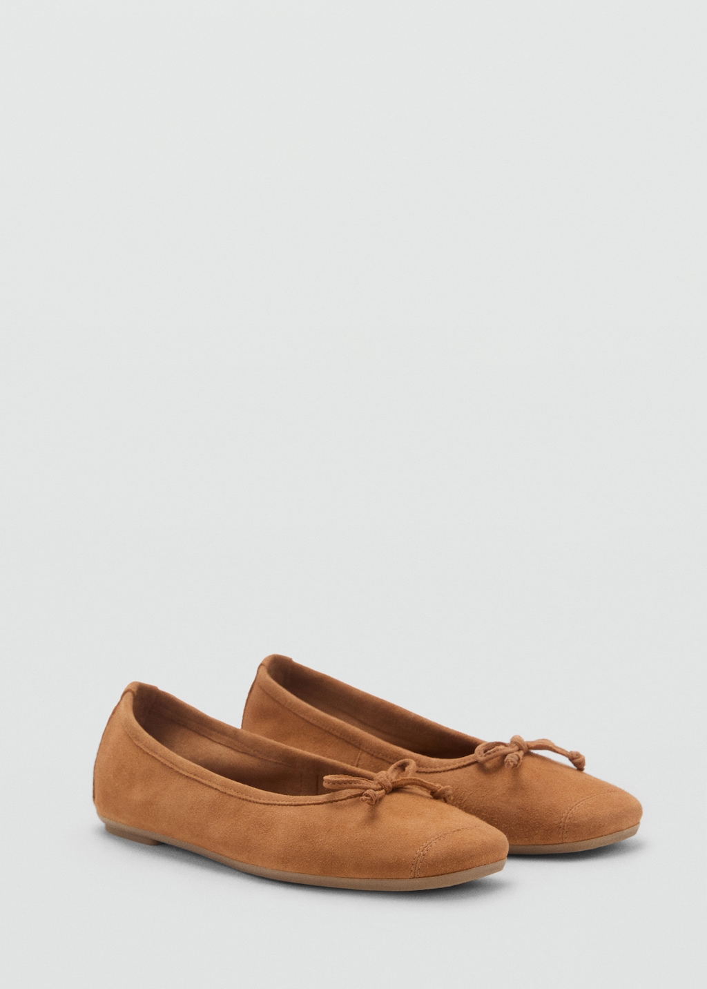 Bow suede ballerina - image 2