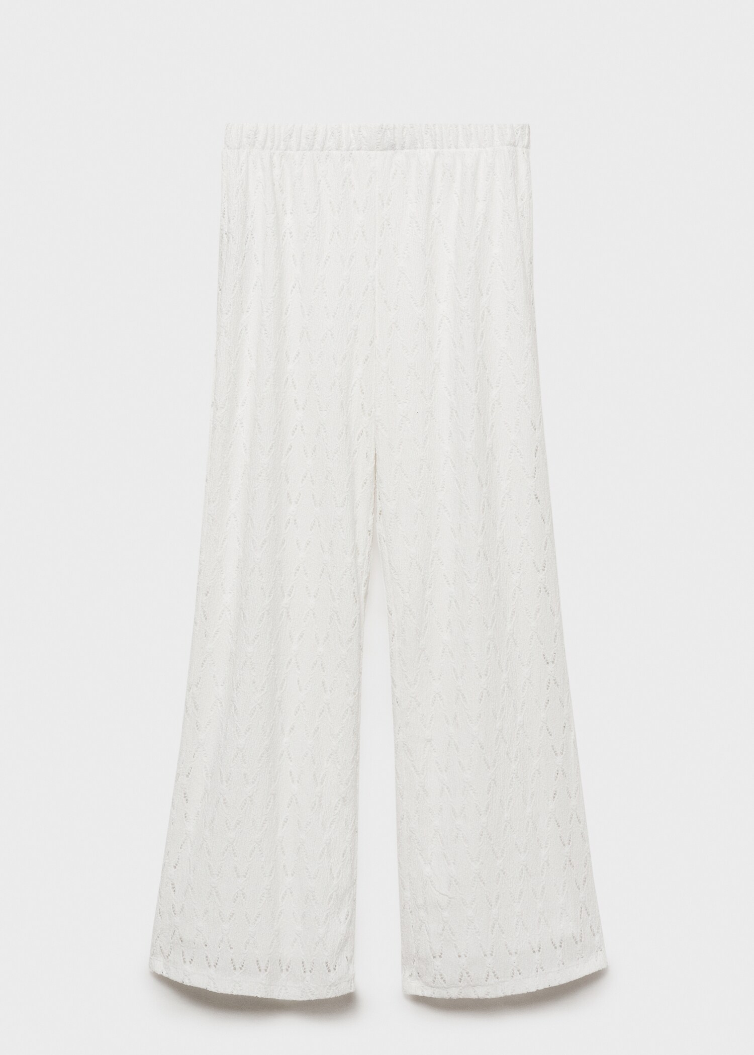 Swiss-embroidered trousers - Article without model