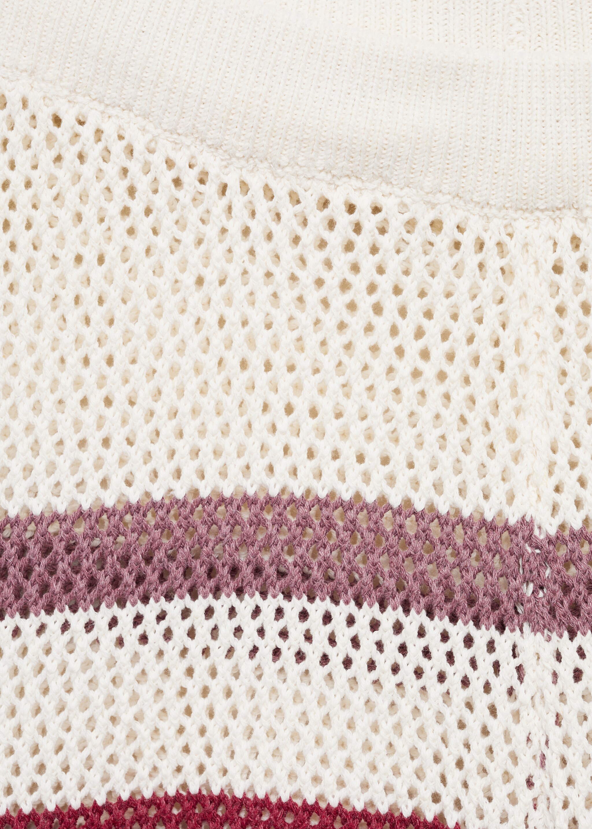Pantalon en maille ajourée à rayures - Détail de l'article 8