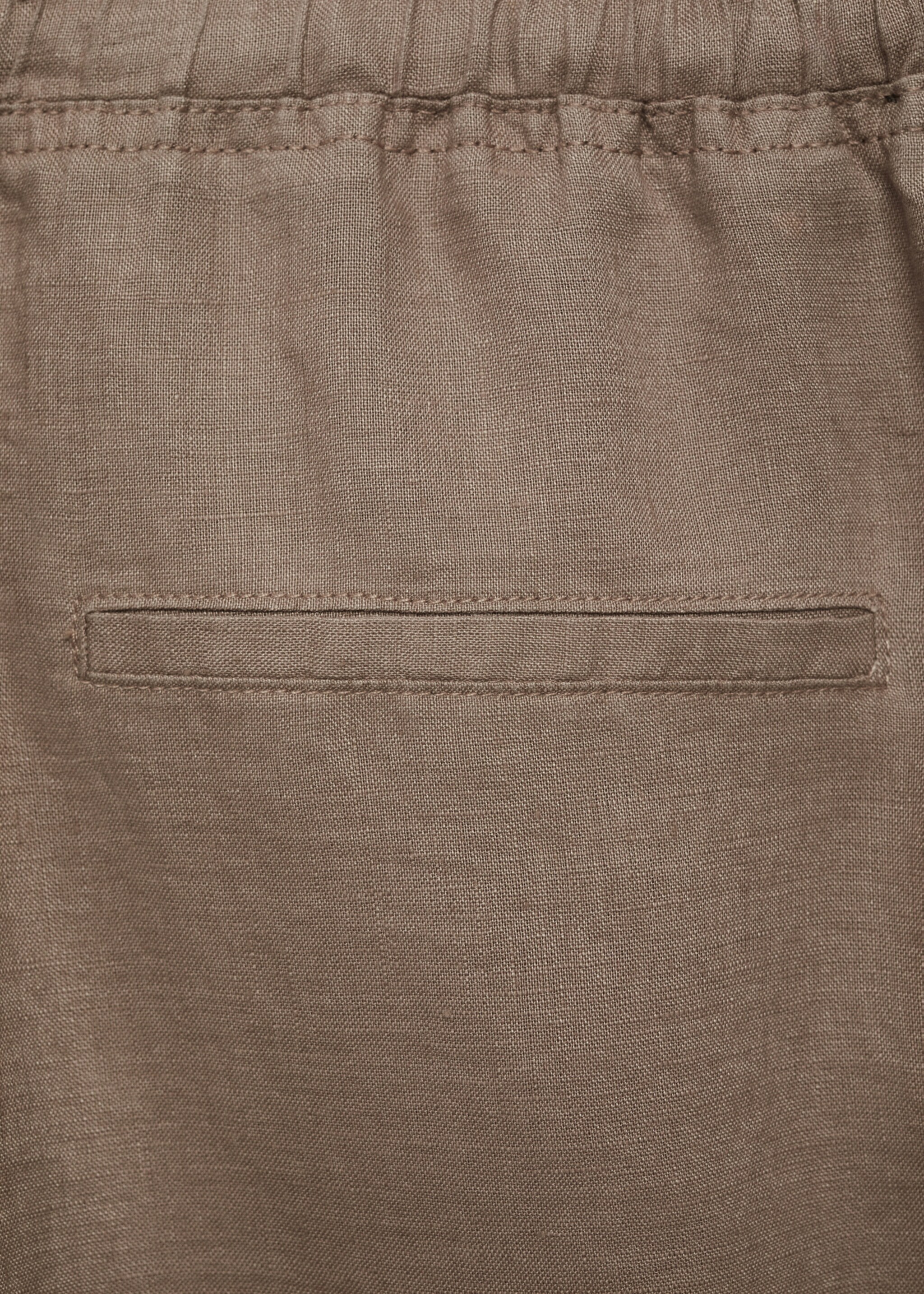 Straight linen-blend trousers - Детальніше про товар 0