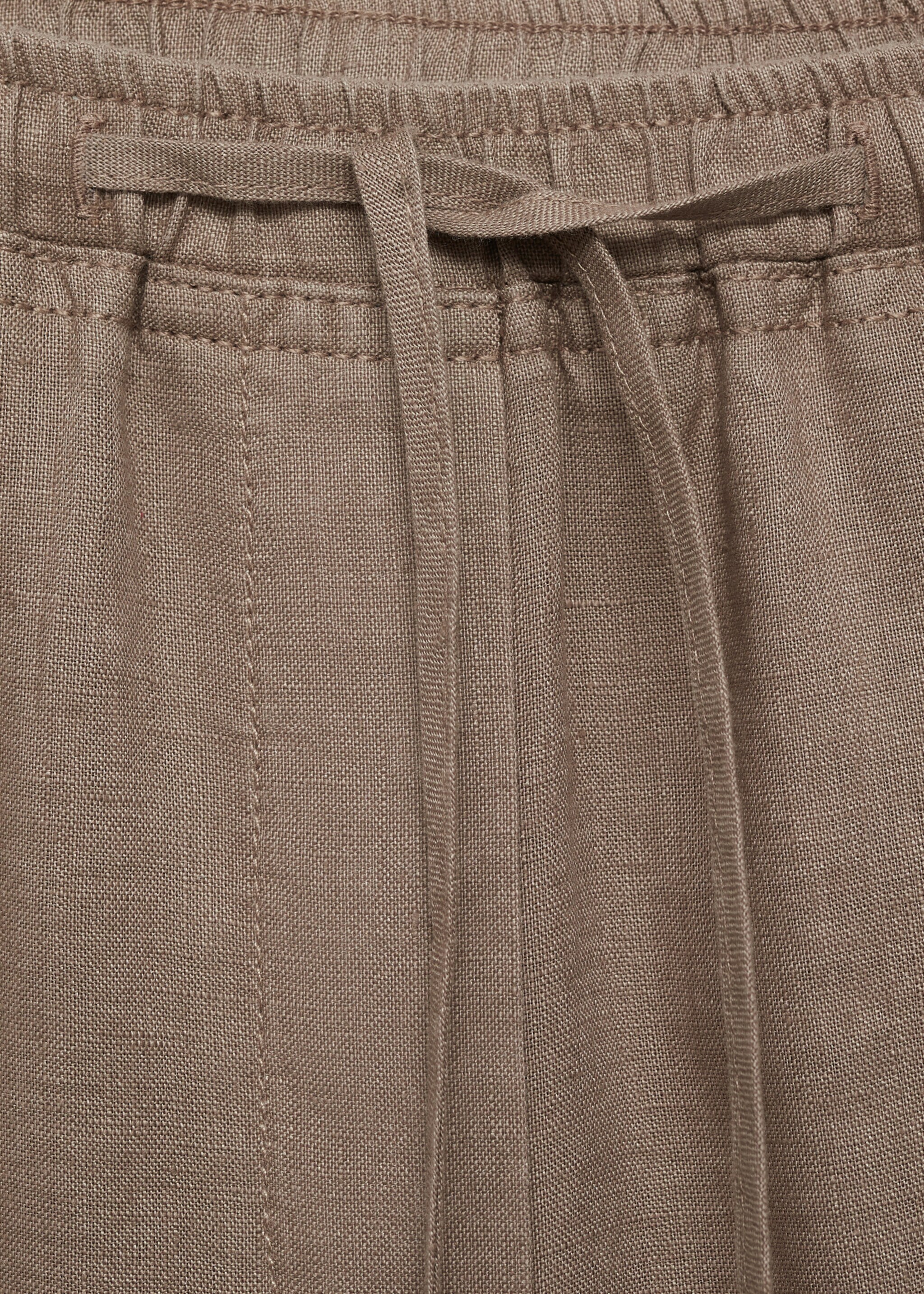 Straight linen-blend trousers - Детальніше про товар 8