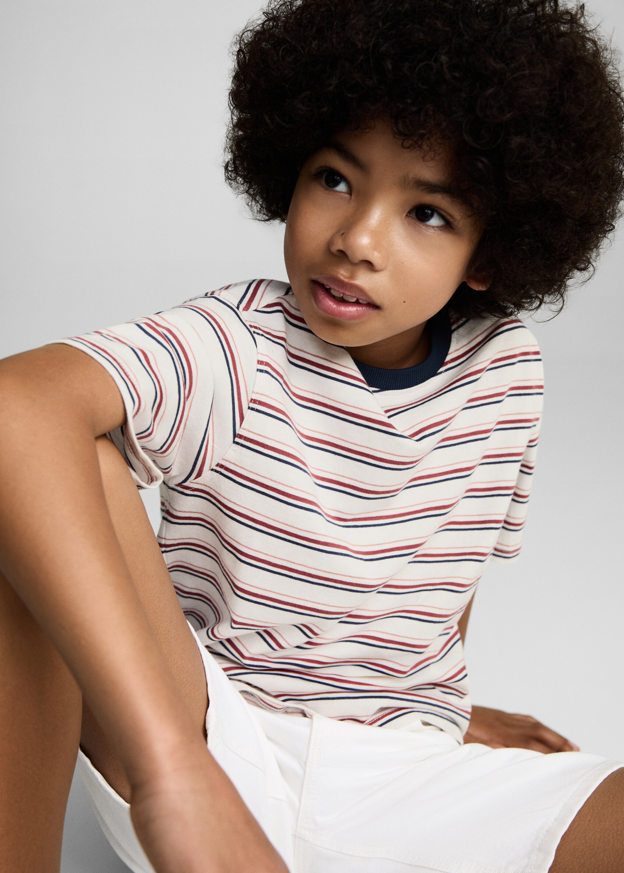 Striped cotton T-shirt - Details of the article 2