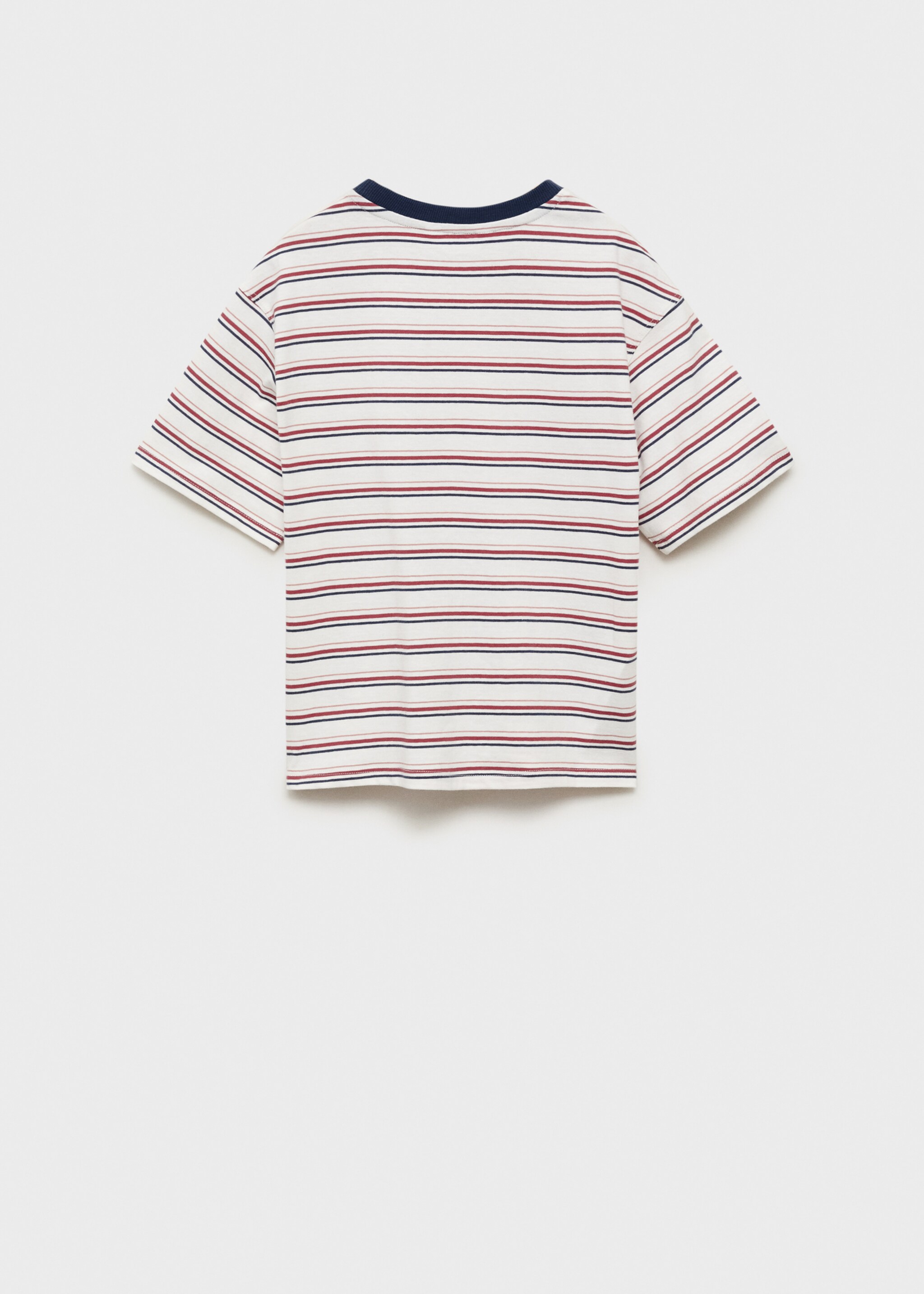 Striped cotton T-shirt - Reverse of the article
