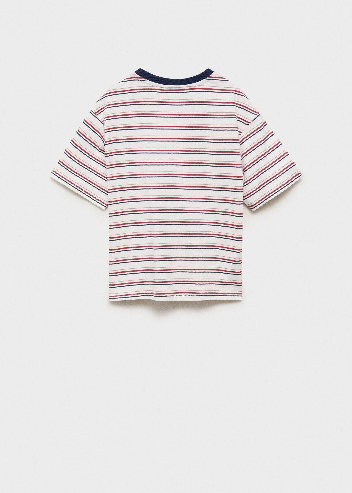 T-shirt coton à rayures - Verso de l’article