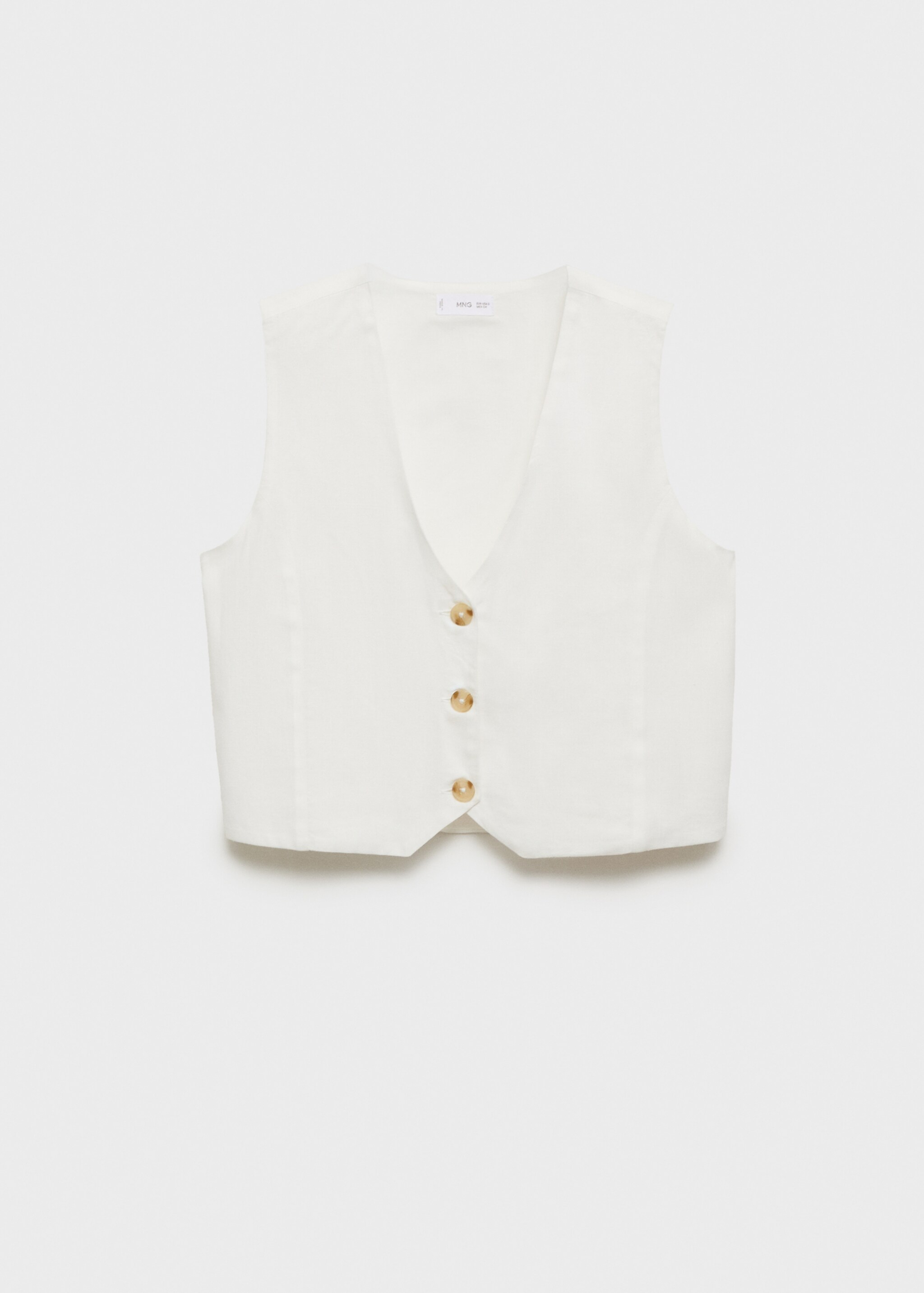 Linen-blend waistcoat - Article without model