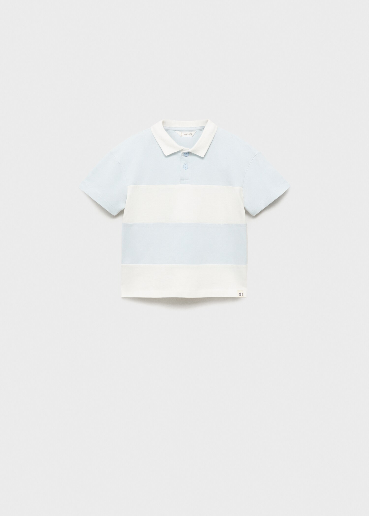 Striped cotton polo shirt - Article without model