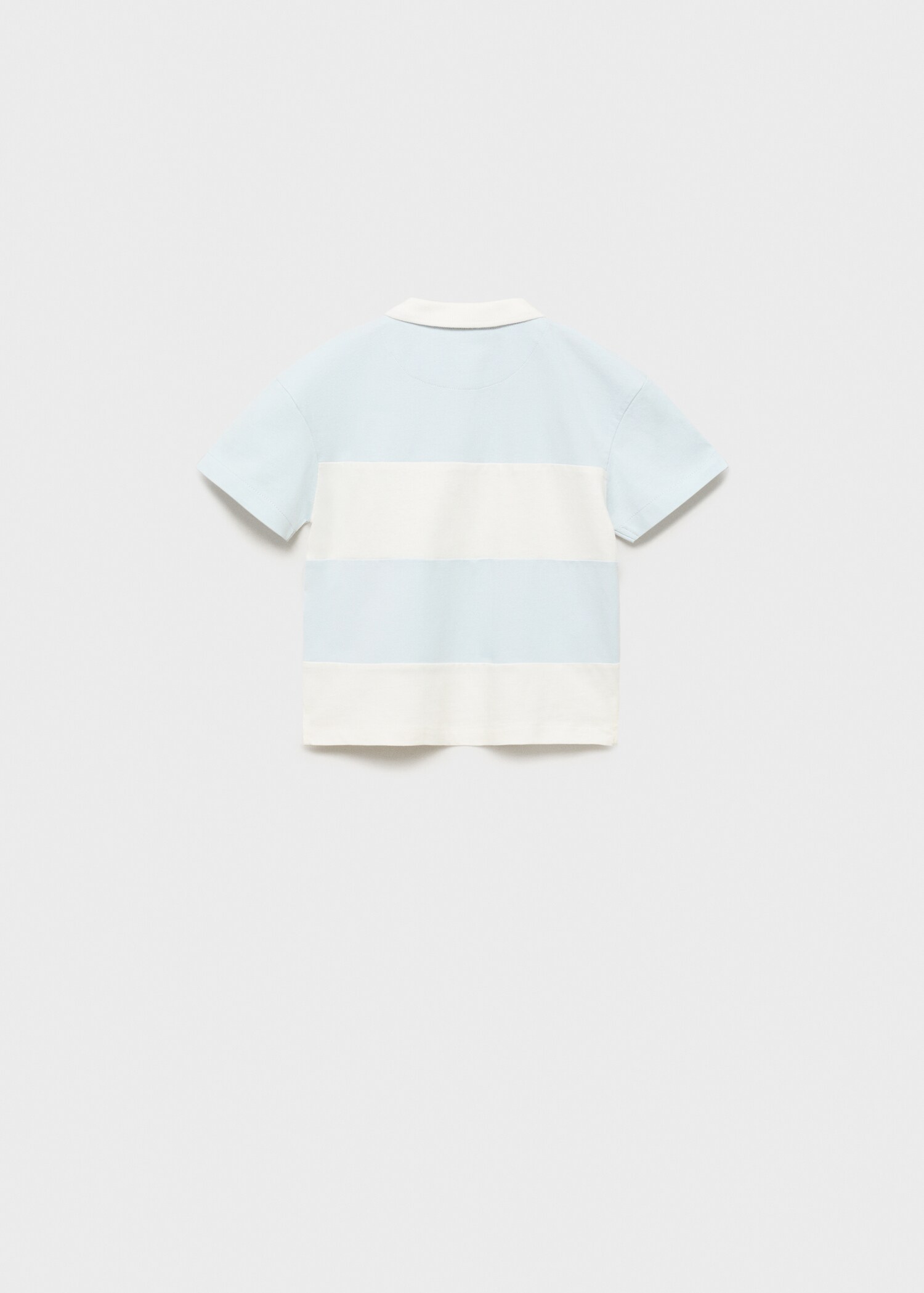 Striped cotton polo shirt - Reverse of the article