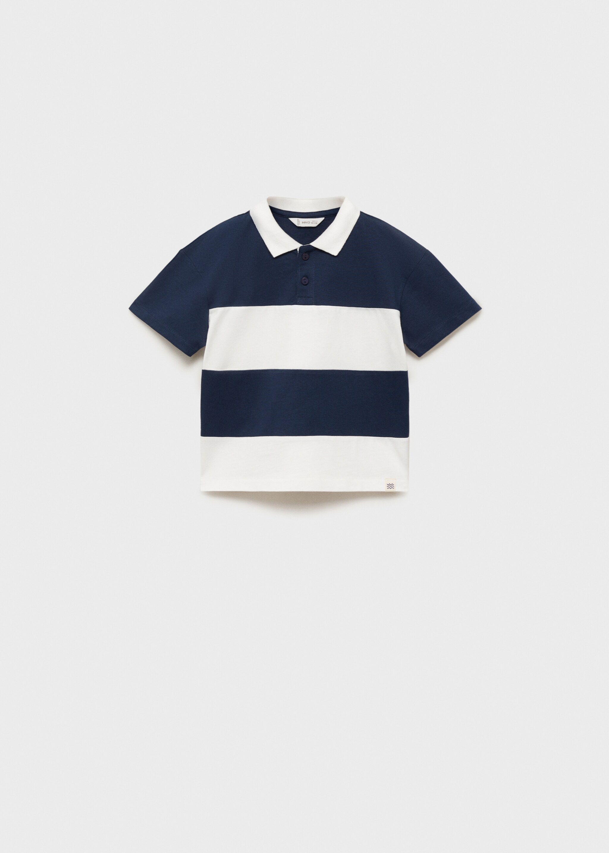 Striped cotton polo shirt - Article without model