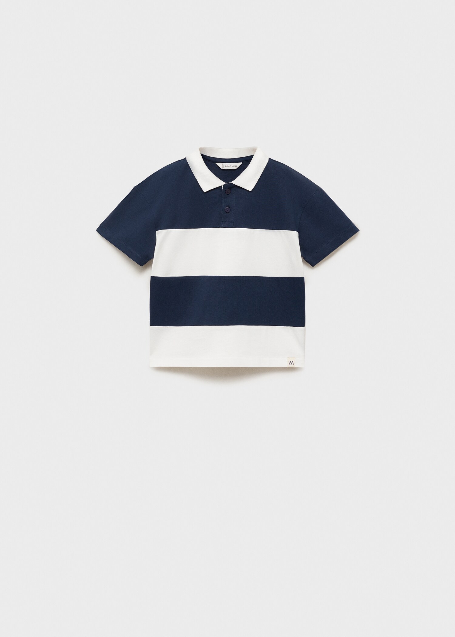 Striped cotton polo shirt - Article without model