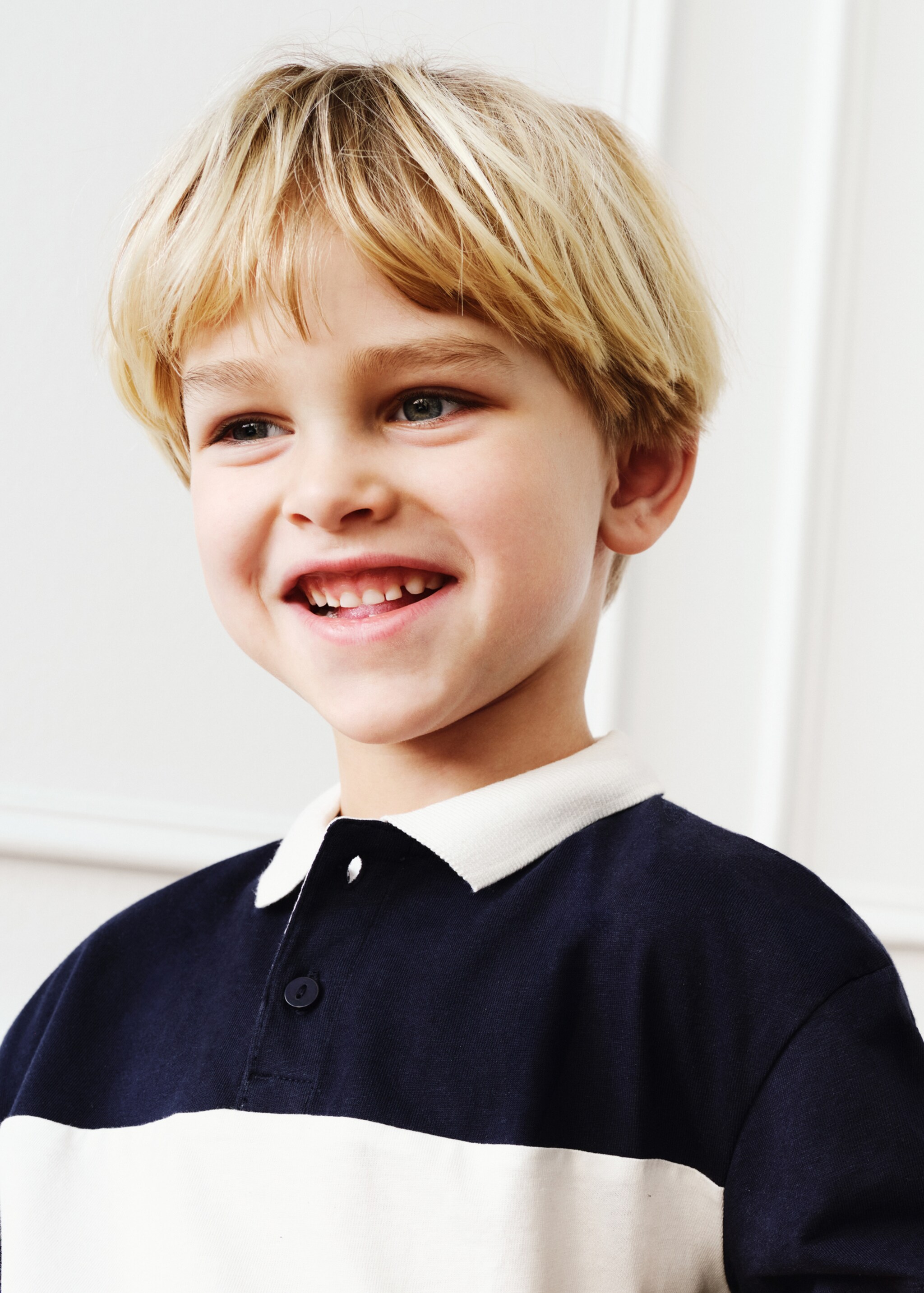 Striped cotton polo shirt - Details of the article 5