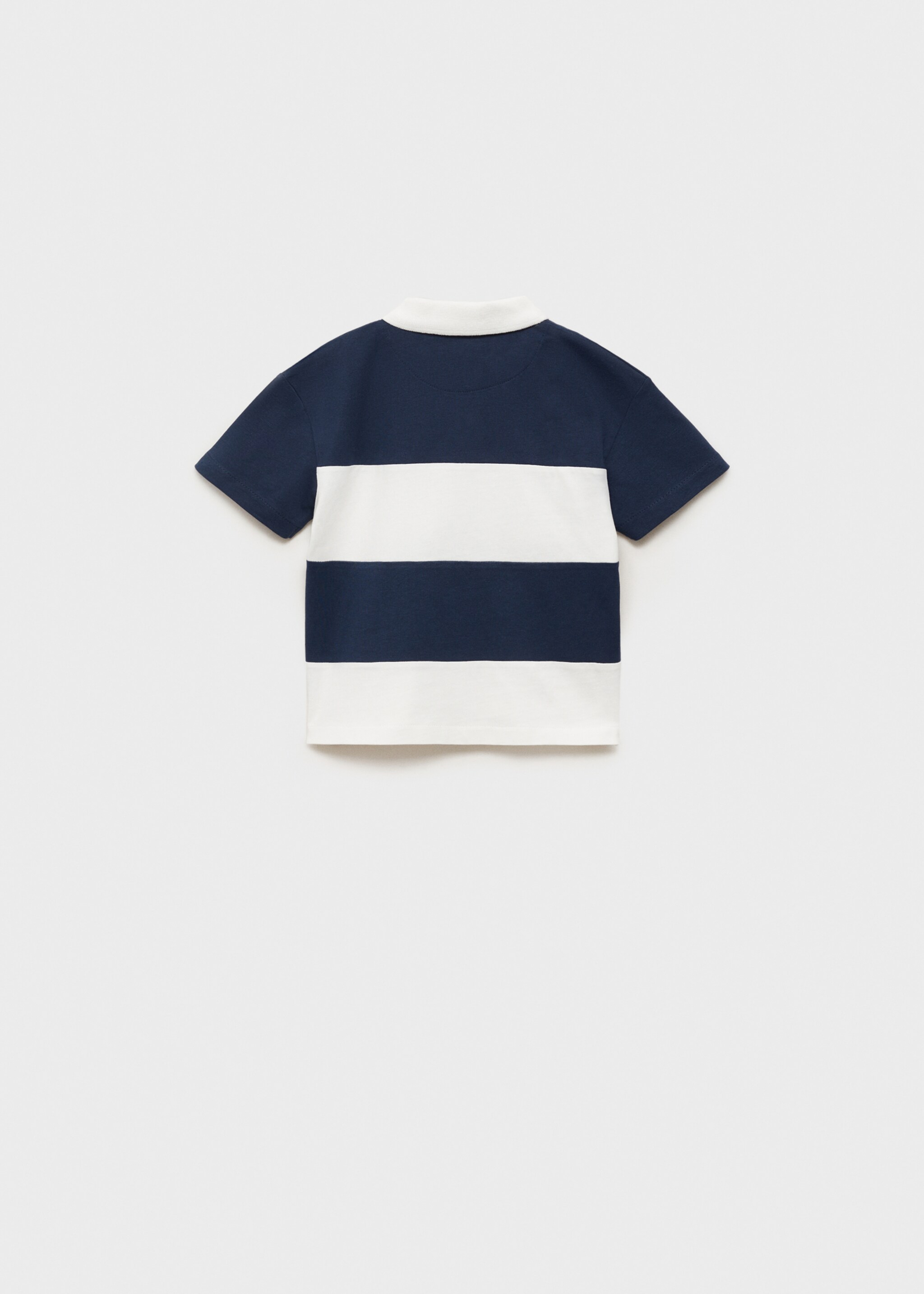 Striped cotton polo shirt - Reverse of the article