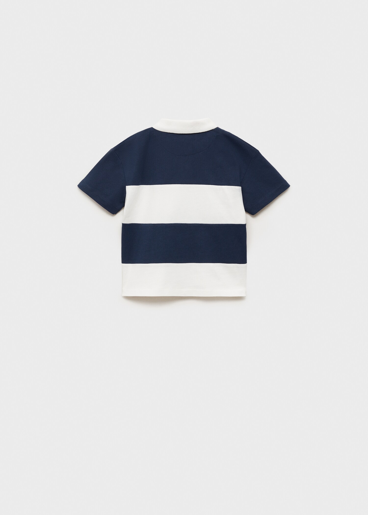 Striped cotton polo shirt - Reverse of the article