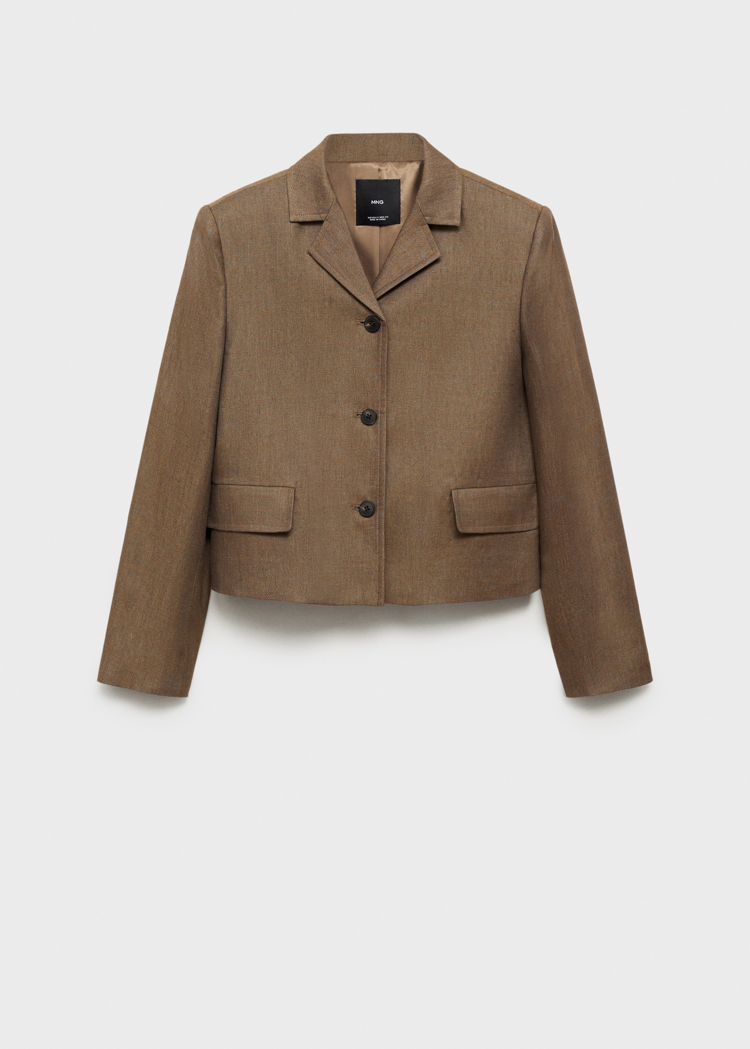 Cropped Jacket With Zara Brown Cropped Blazer CROPPED SHORT SLEEVE