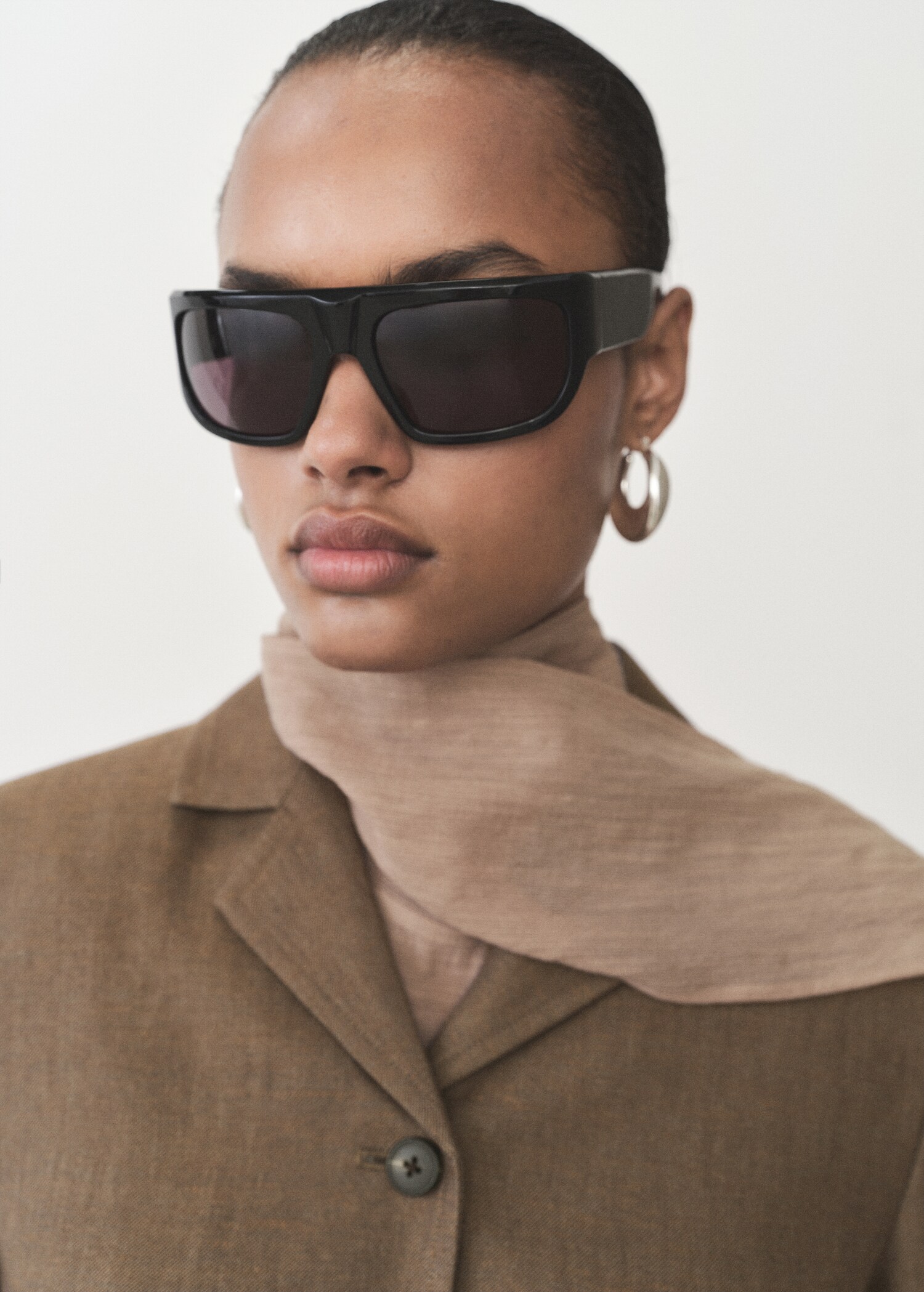 Blazer crop misto lino - Dettaglio dell'articolo 1