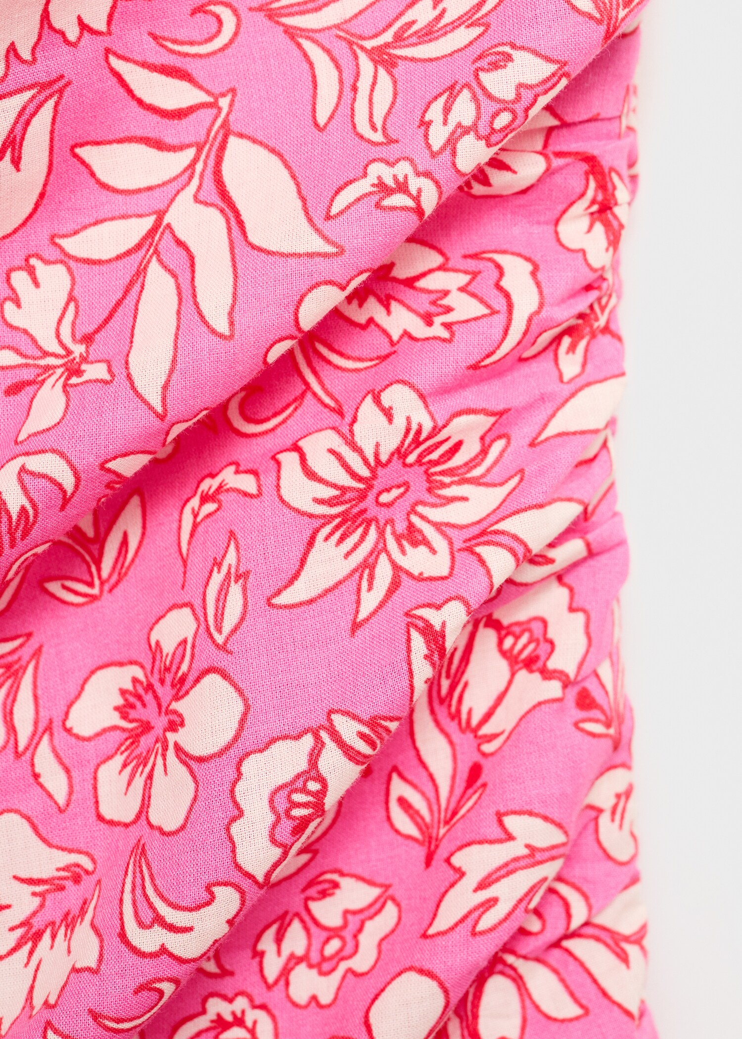 Asymmetric draped gown - Details of the article 0