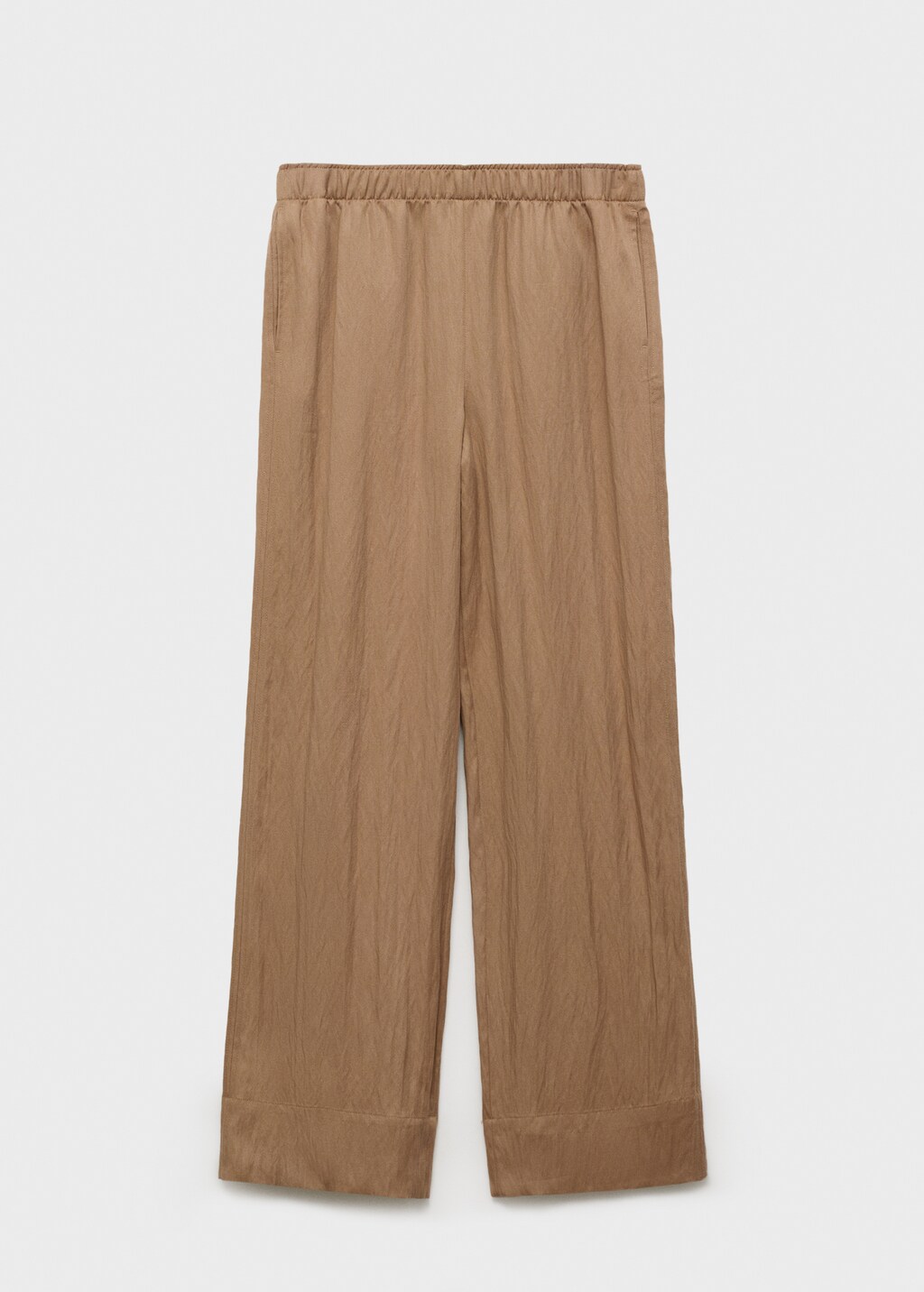 Straight-fit lyocell textured pants - image 5