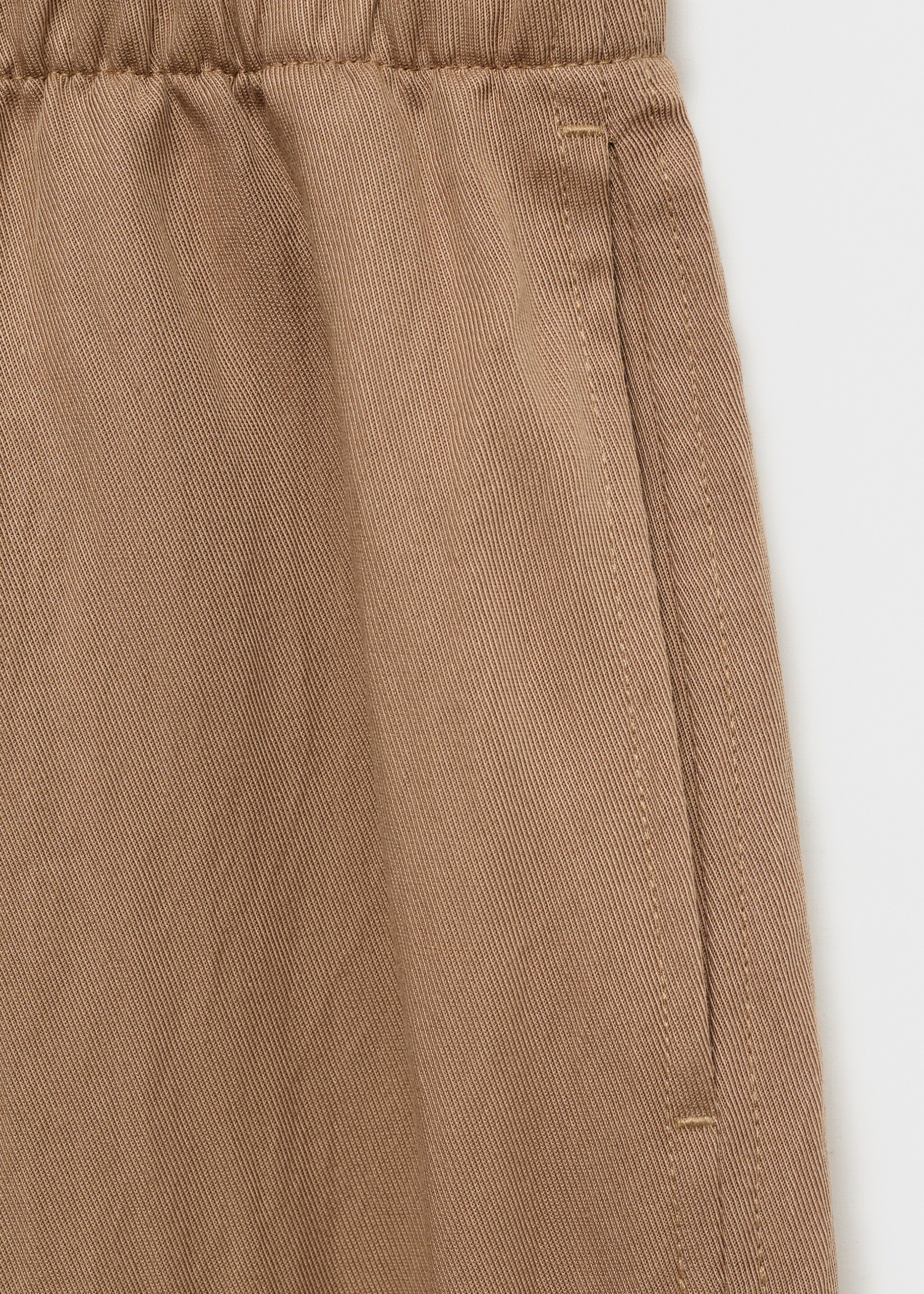 Straight-fit lyocell textured trousers - Details of the article 8