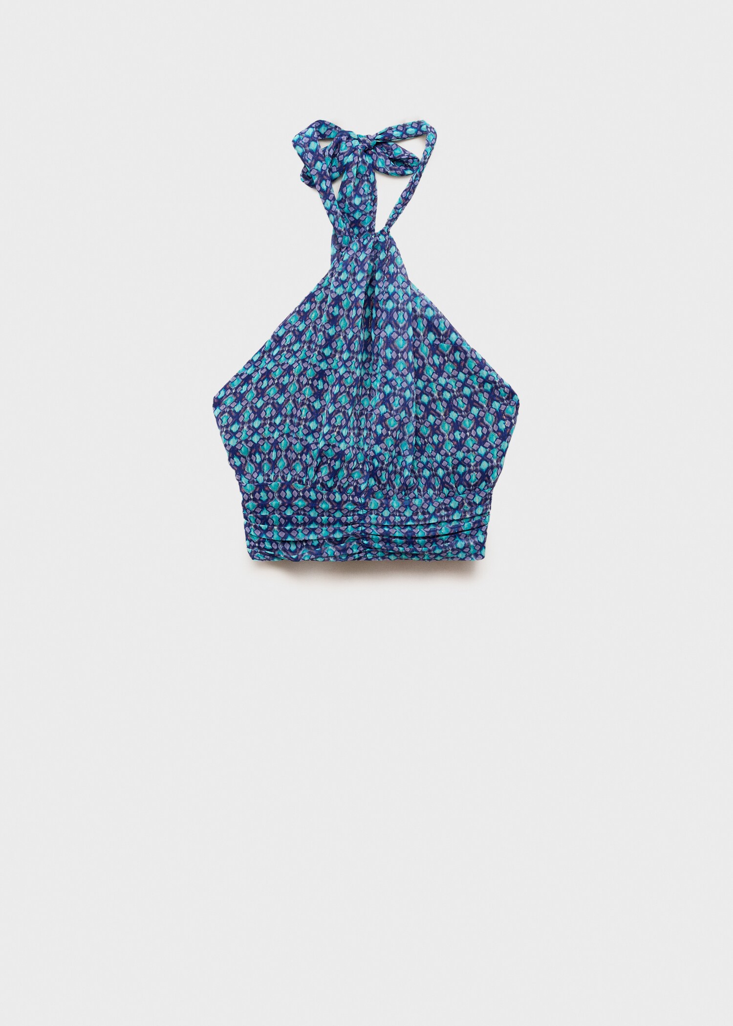 Top estampado cuello halter - Artículo sin modelo