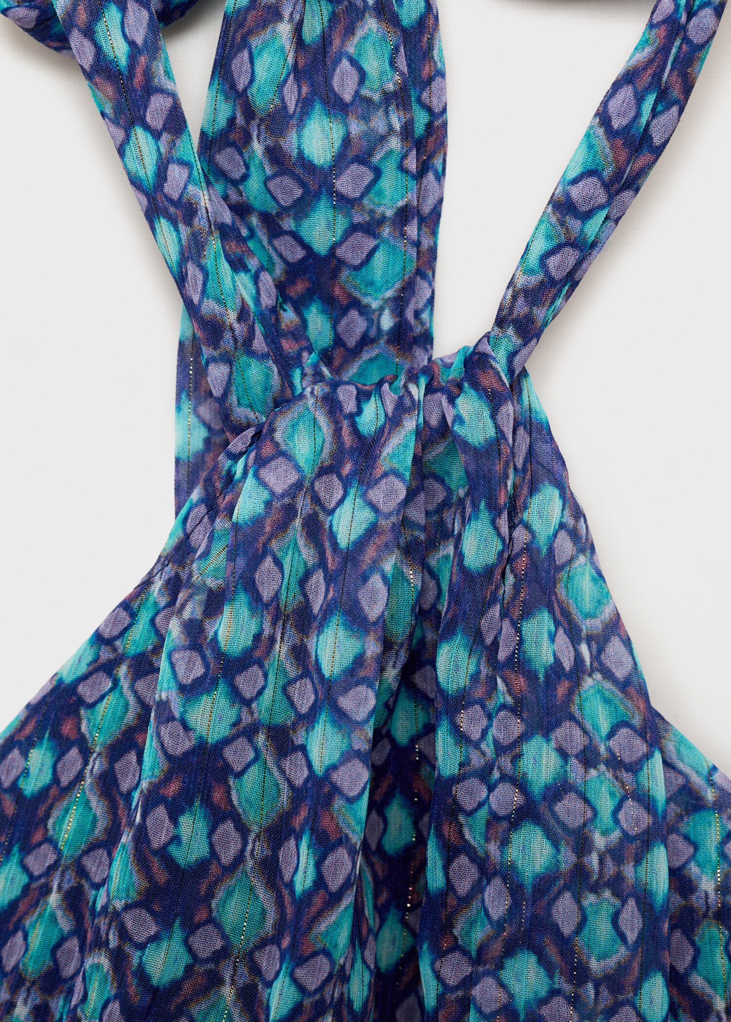 Top estampado cuello halter - Detalle del artículo 0