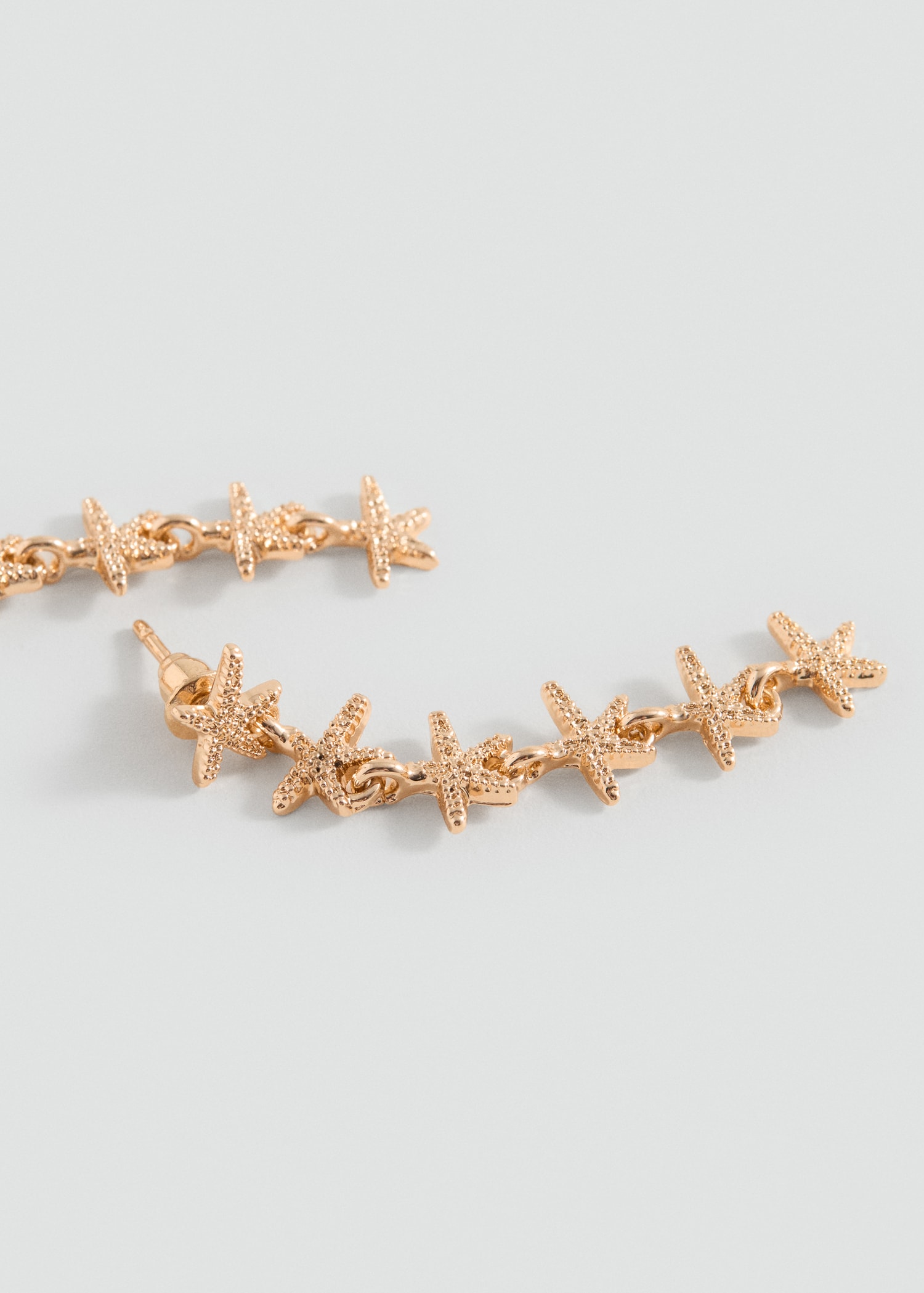 Long star earrings - Medium plane
