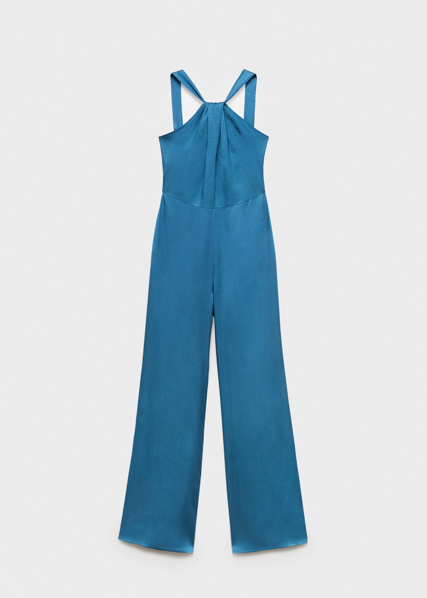 Halter-neck satin jumpsuit - Article without model