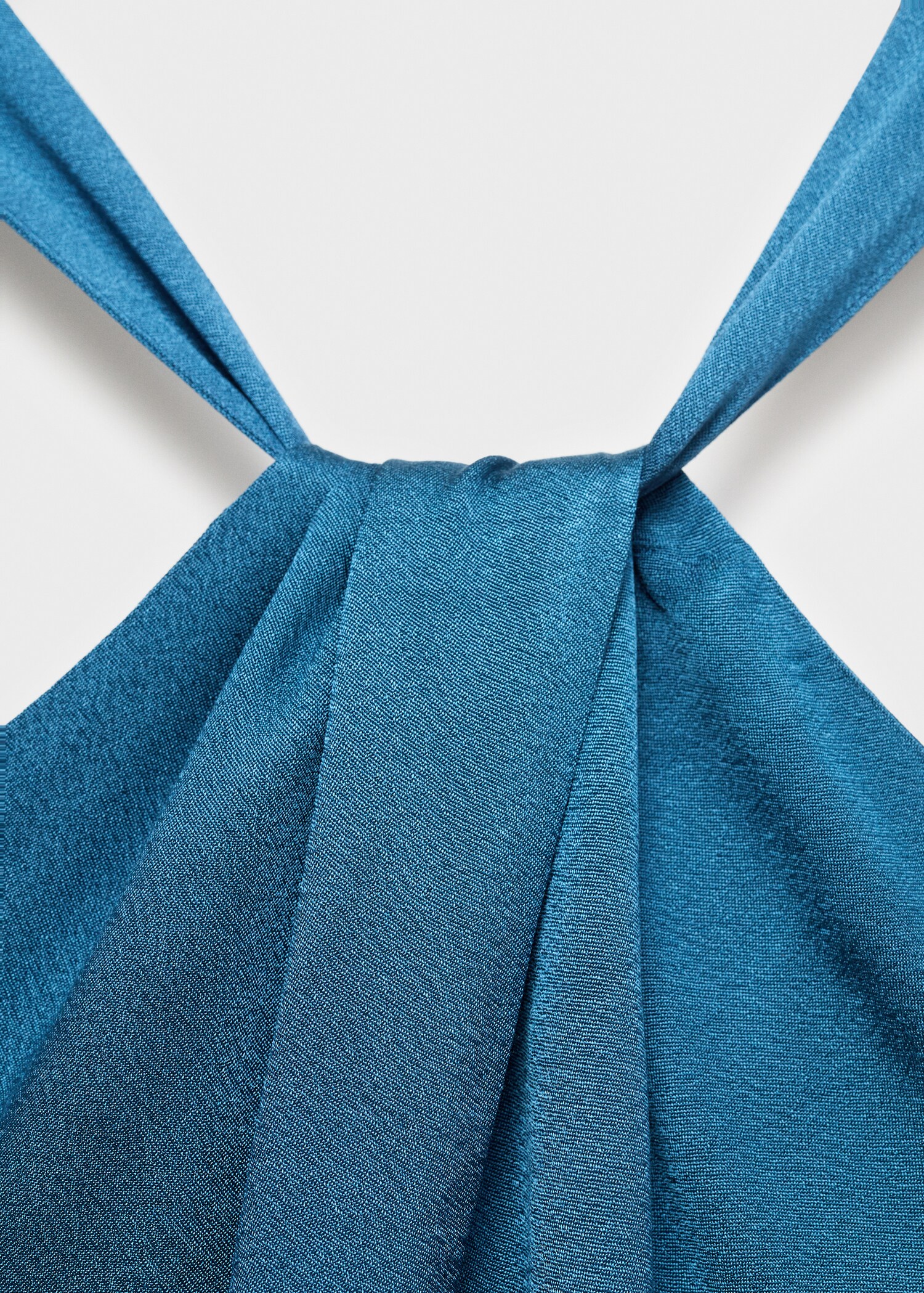 Halter-neck satin jumpsuit - Details of the article 8