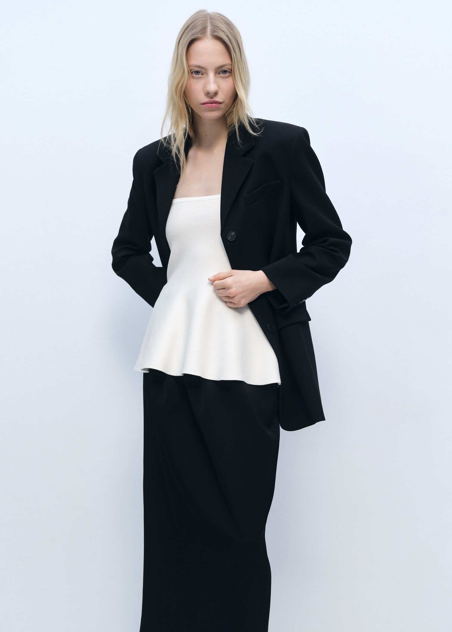 Top punto fino peplum - Detalle del artículo 2