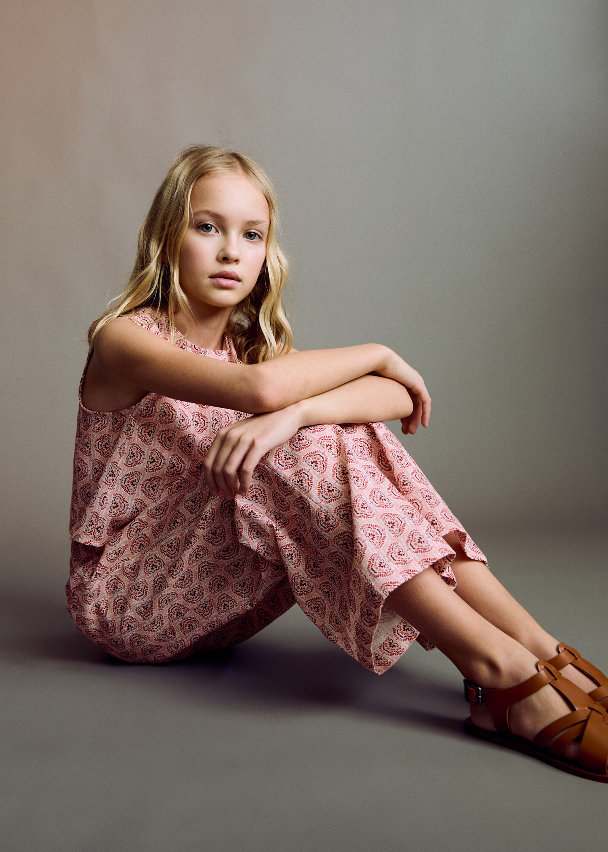 Printed cotton trousers - Details of the article 2
