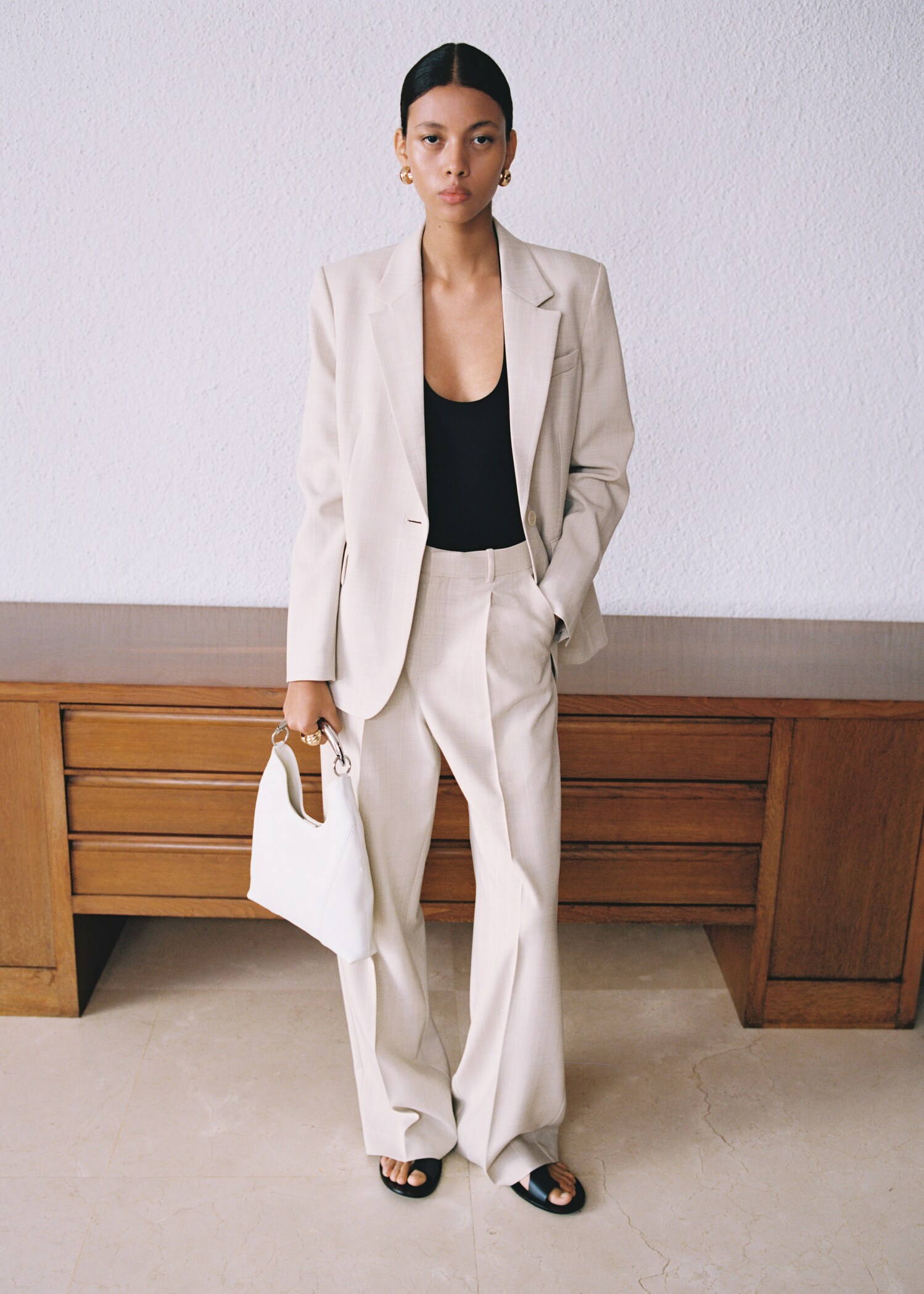Straight suit trousers - Details of the article 6