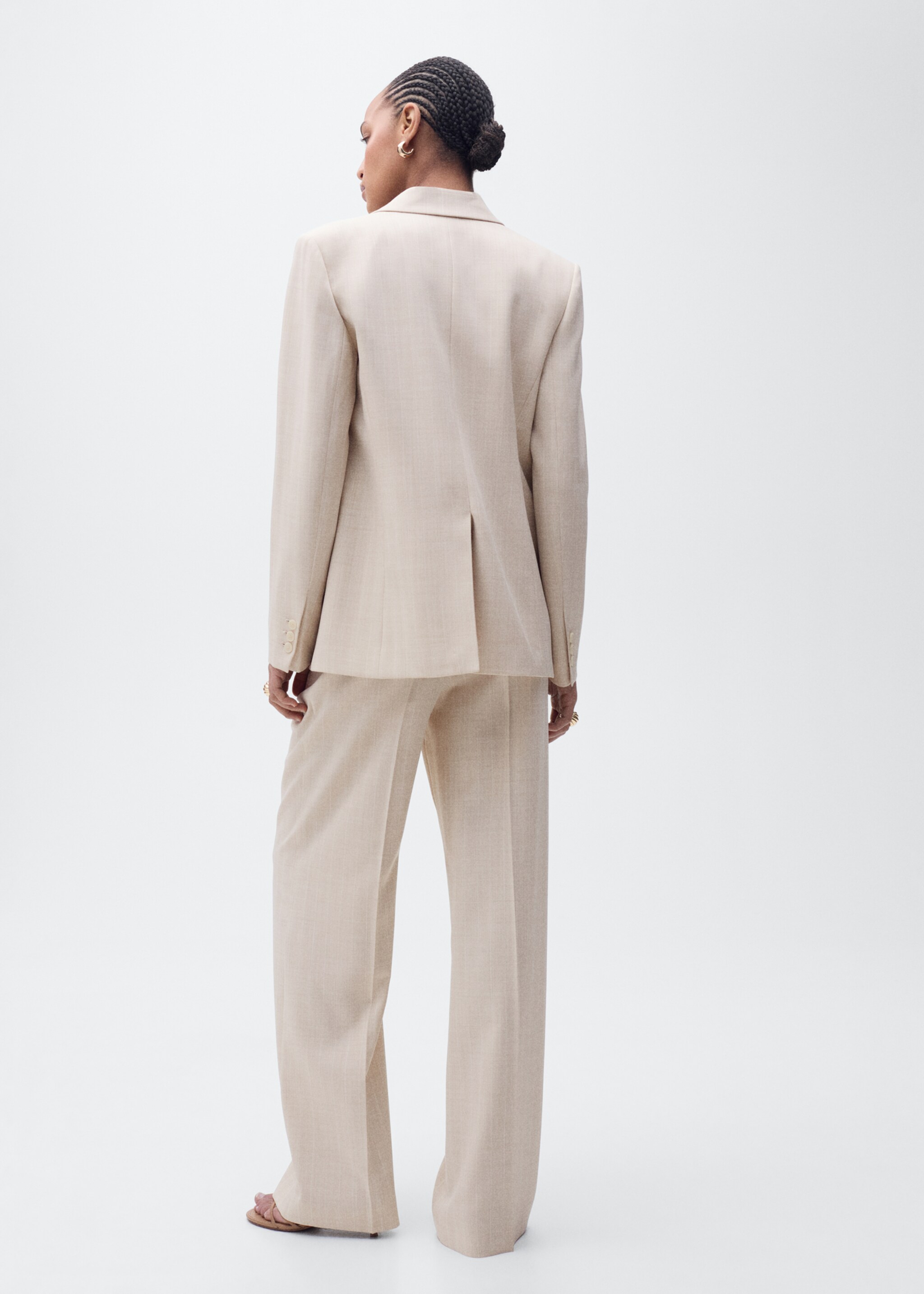 Straight-fit suit trousers - Reverse of the article