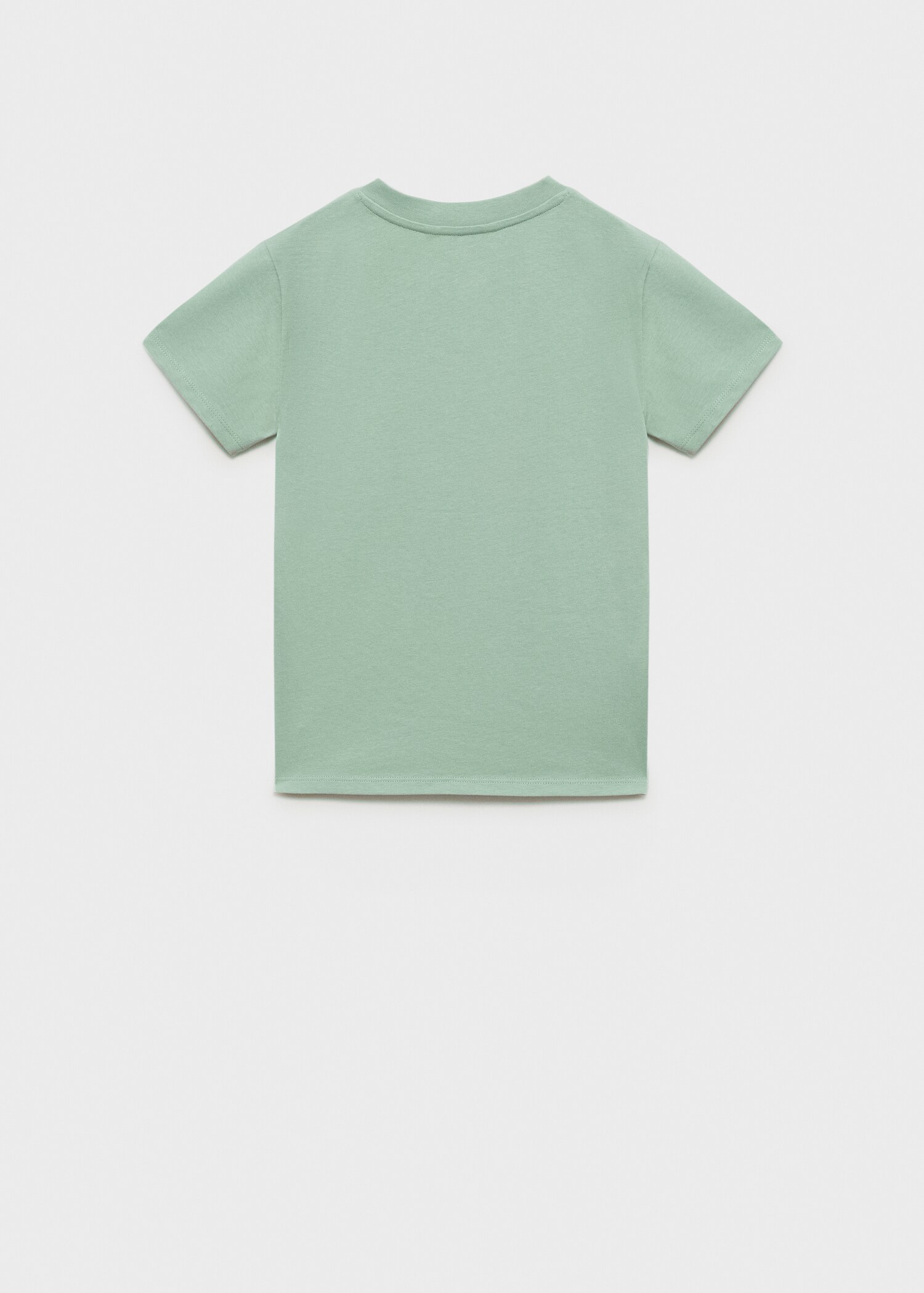 Buttoned cotton T-shirt - Reverse of the article