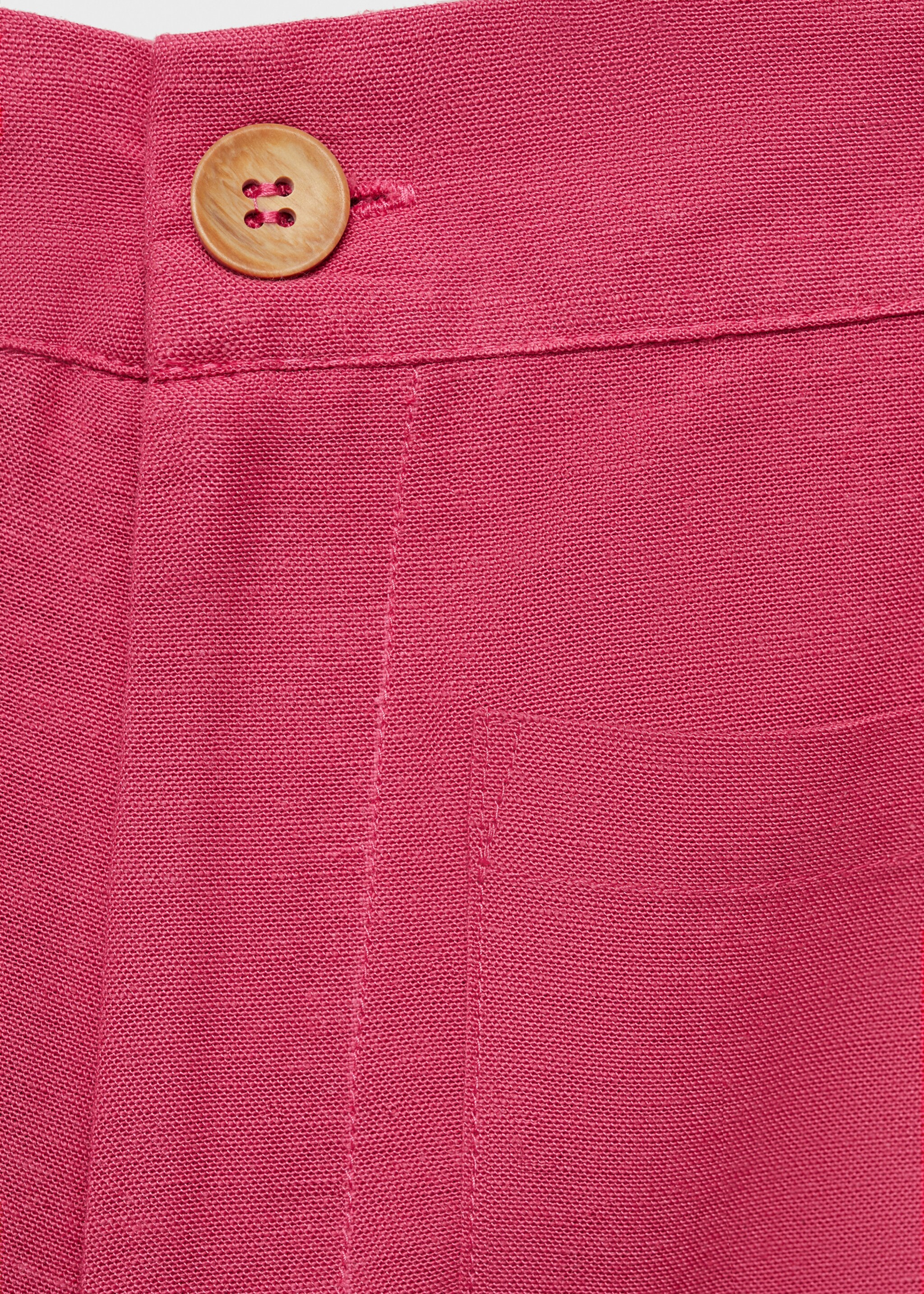 Linen-blend culotte trousers - Детальніше про товар 8