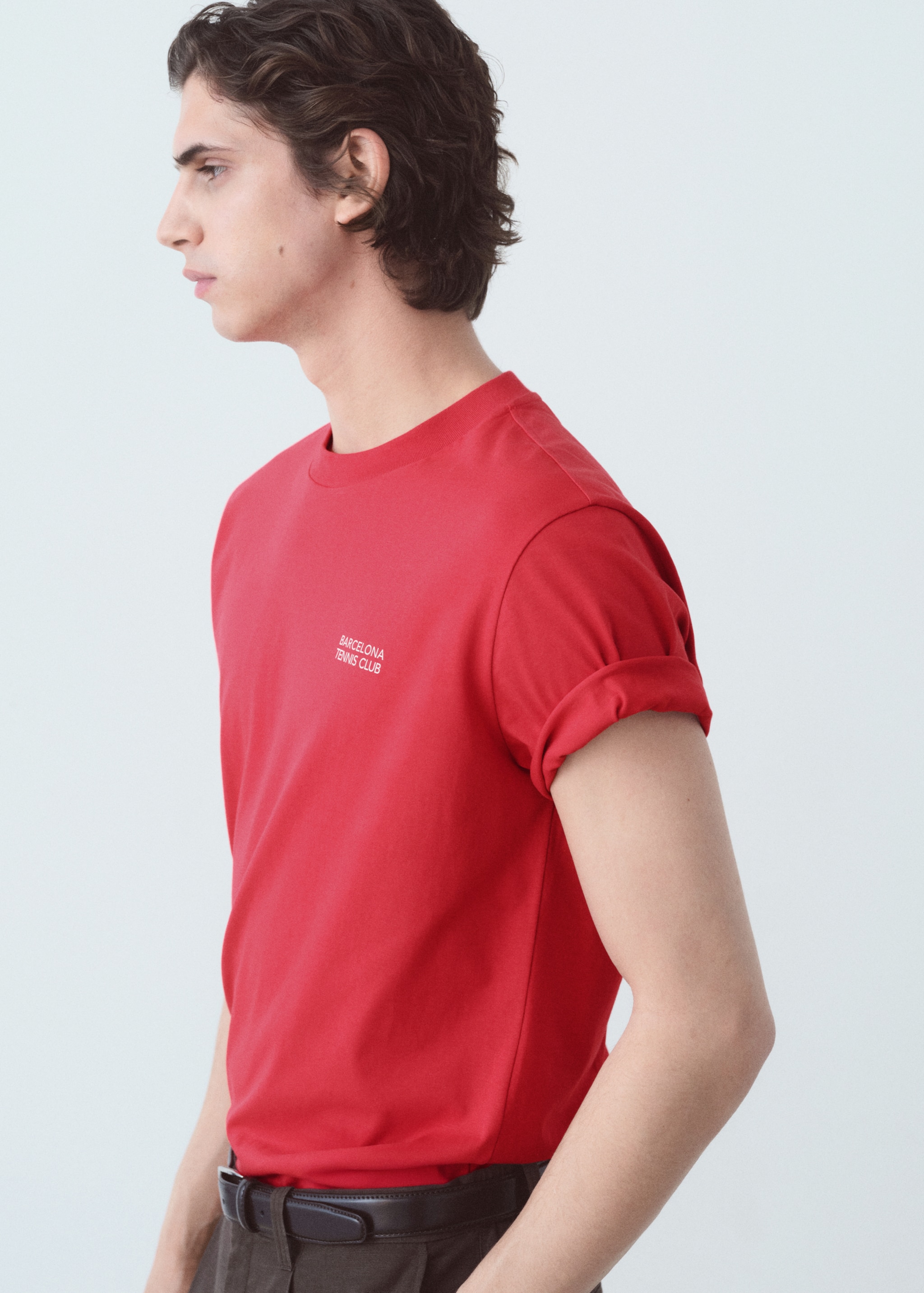 Printed text T-shirt - Details of the article 2