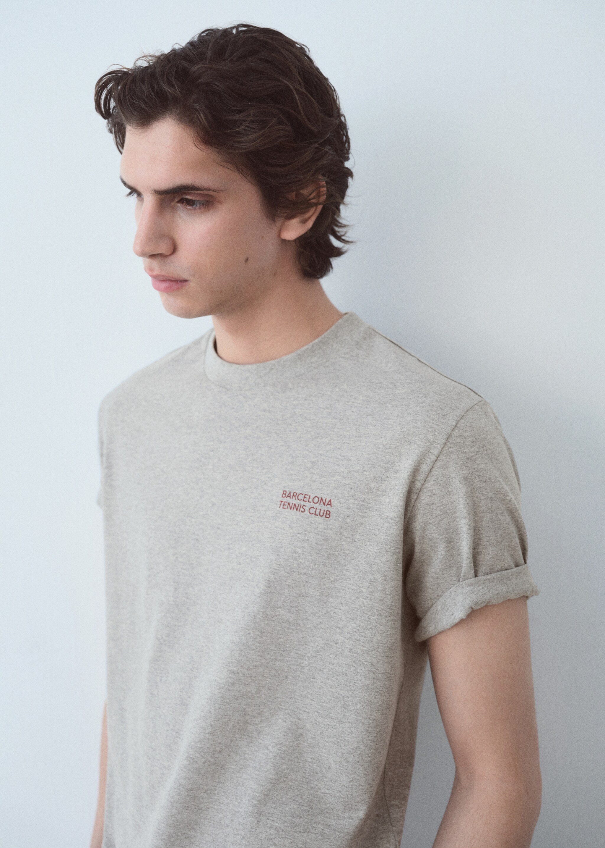 Printed text T-shirt - Details of the article 1