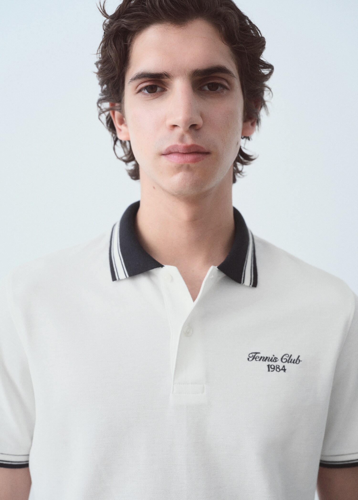 Polo algodón cuello contraste - Detalle del artículo 1
