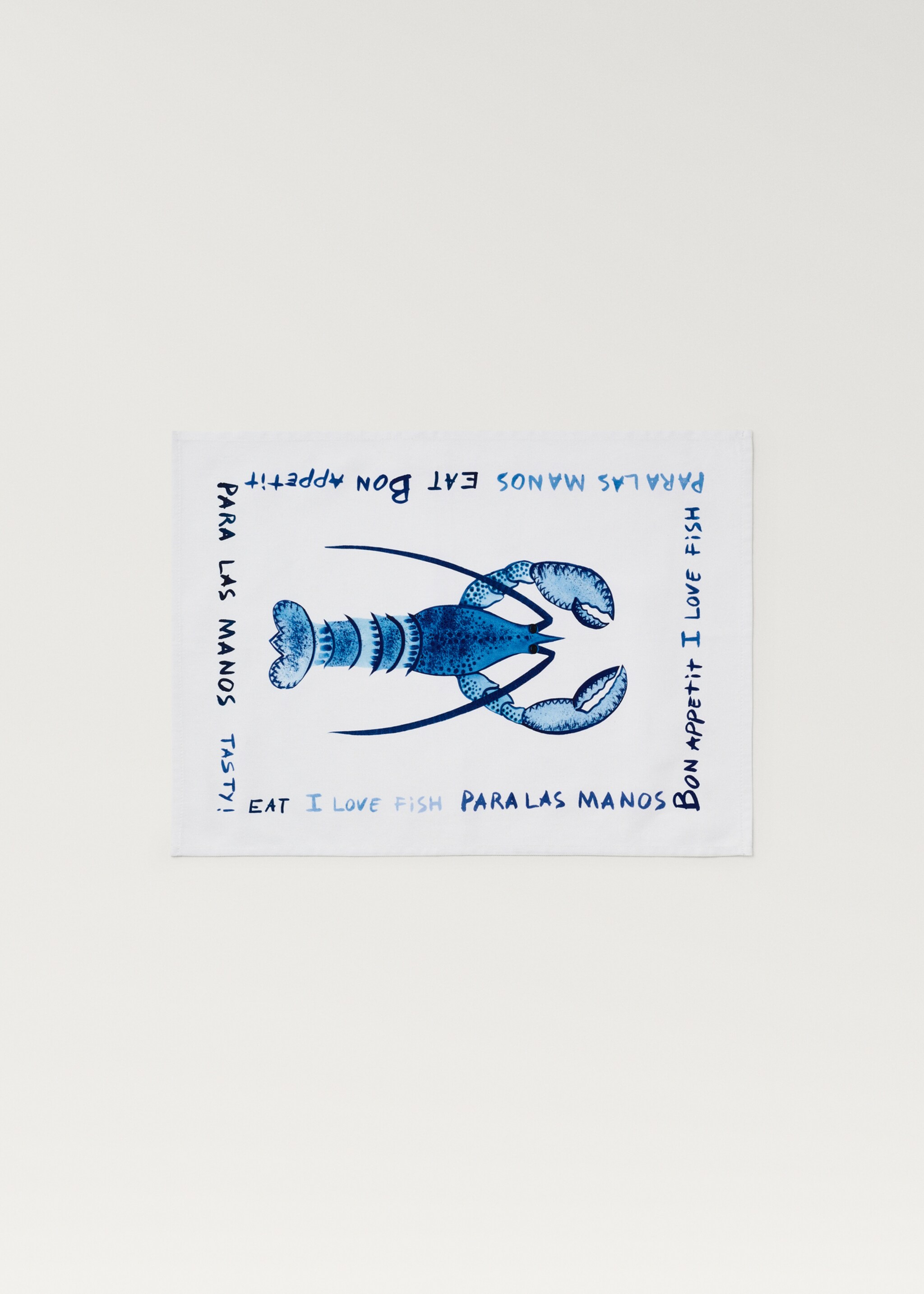 Cotton placemat with lobster design - Article without model