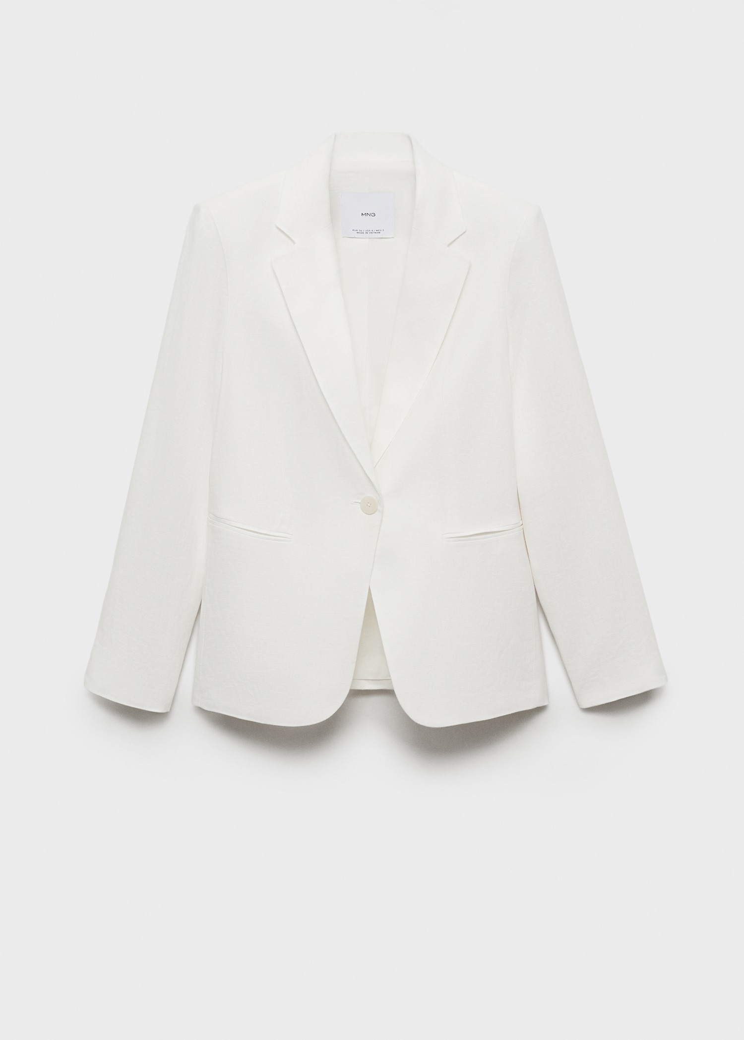 Costume Blanc Femme Costard Blazer Costume Lin Femme MANGO France