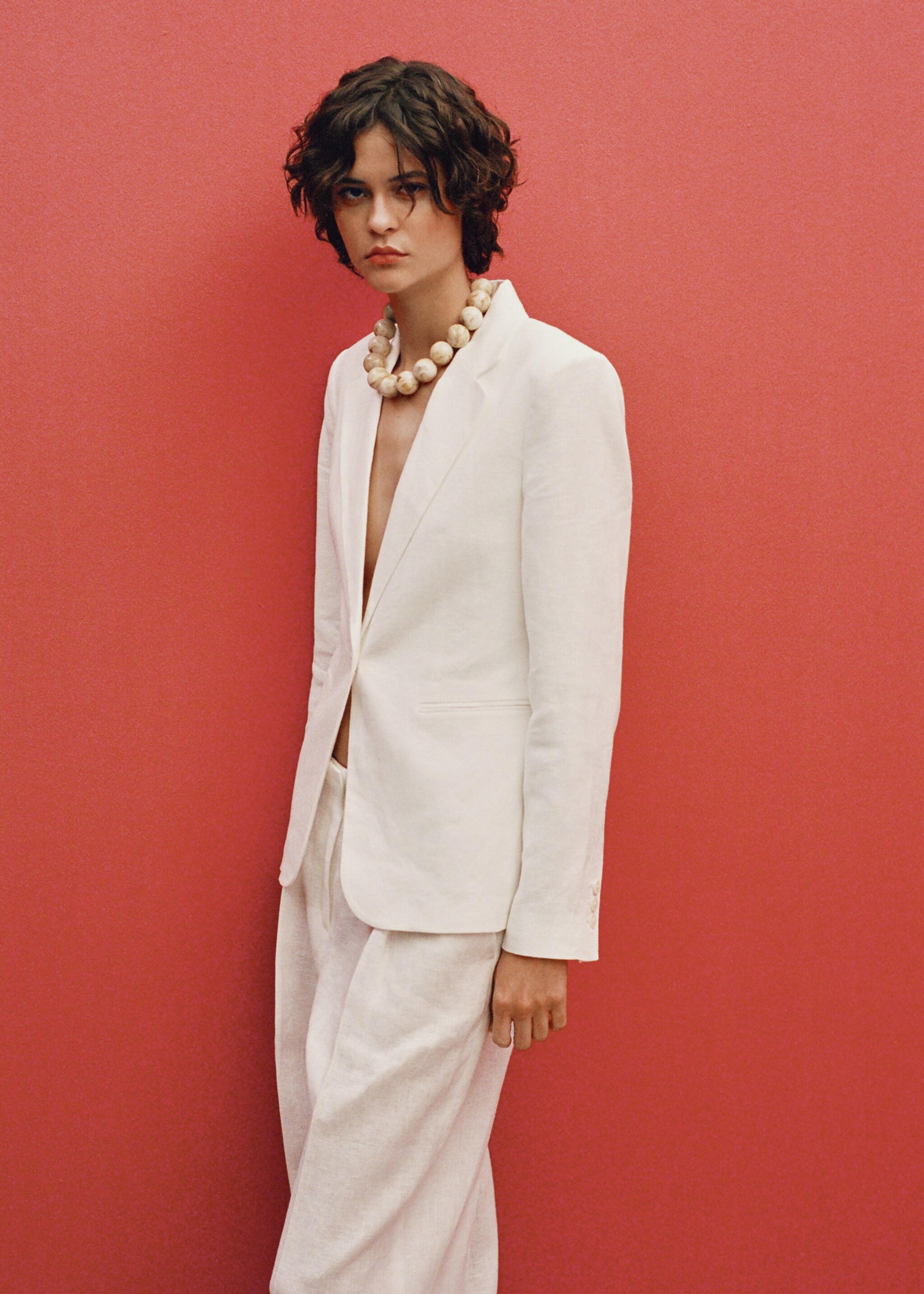 Linen suit jacket - Details of the article 2