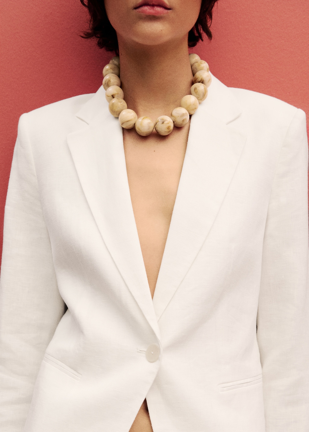 Mango Linen suit blazer