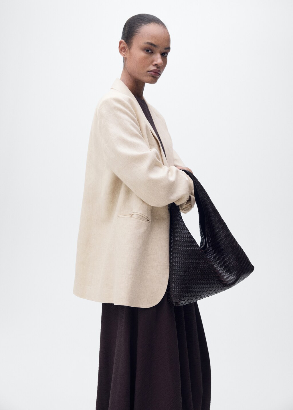 Mango Linen suit blazer