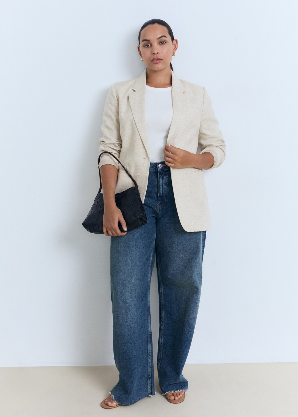 Mango Linen suit blazer